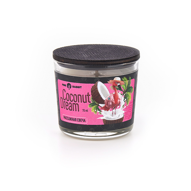 Массажная свеча PinkRabbit Coconut Dream, 70 мл