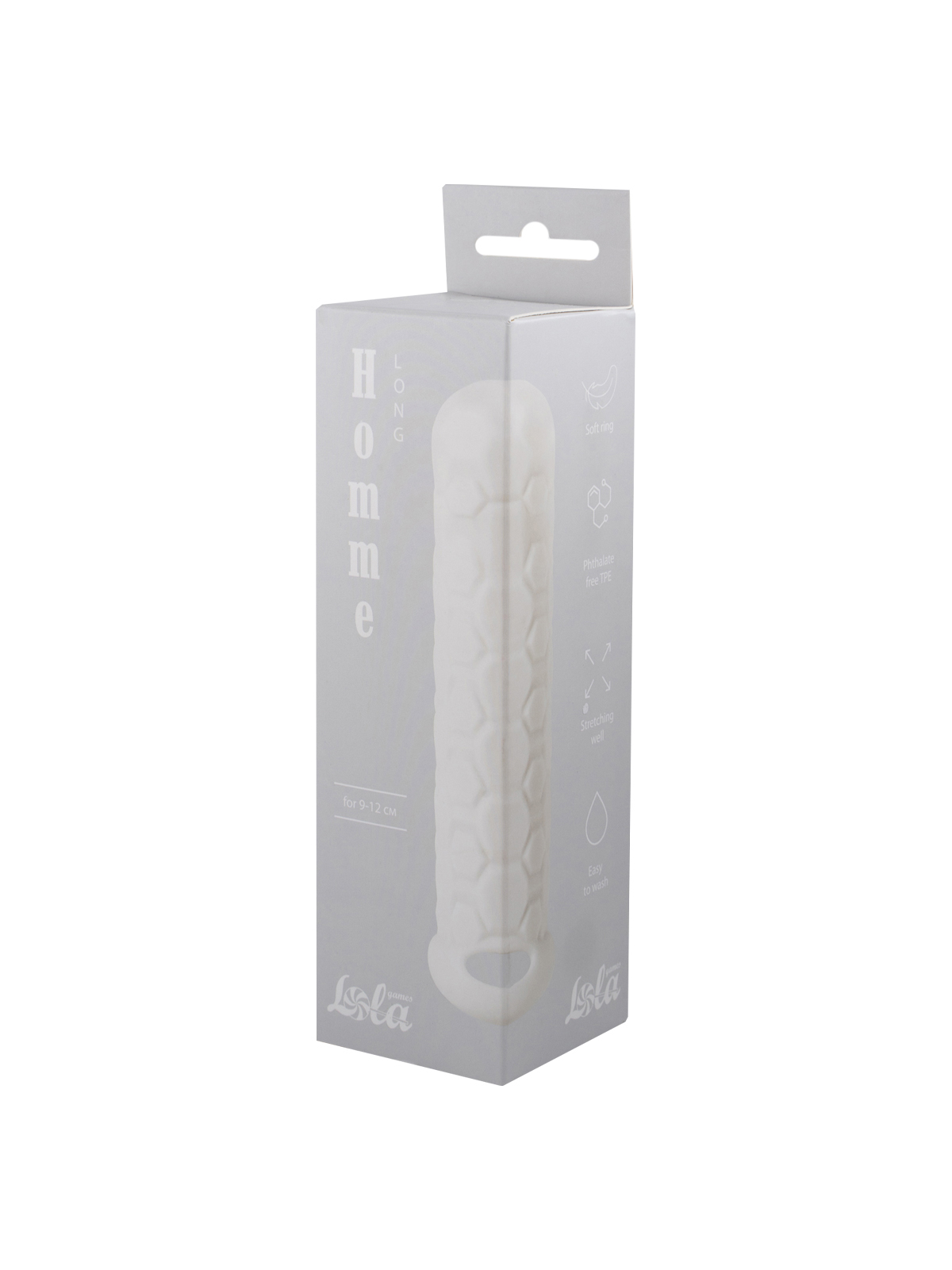 фаллоудлинитель homme long white для 9-12 см 7008-01lola в Мурманске