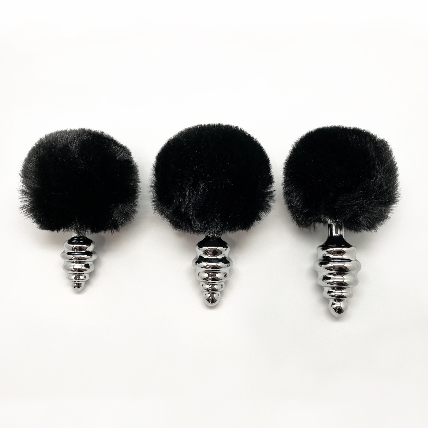 анальная пробка metal anal fluffly twist plug s black 70391al в Мурманске