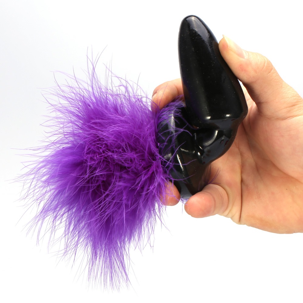 анальная пробка с хвостом fiolet bunny 47002-1-mm в Мурманске