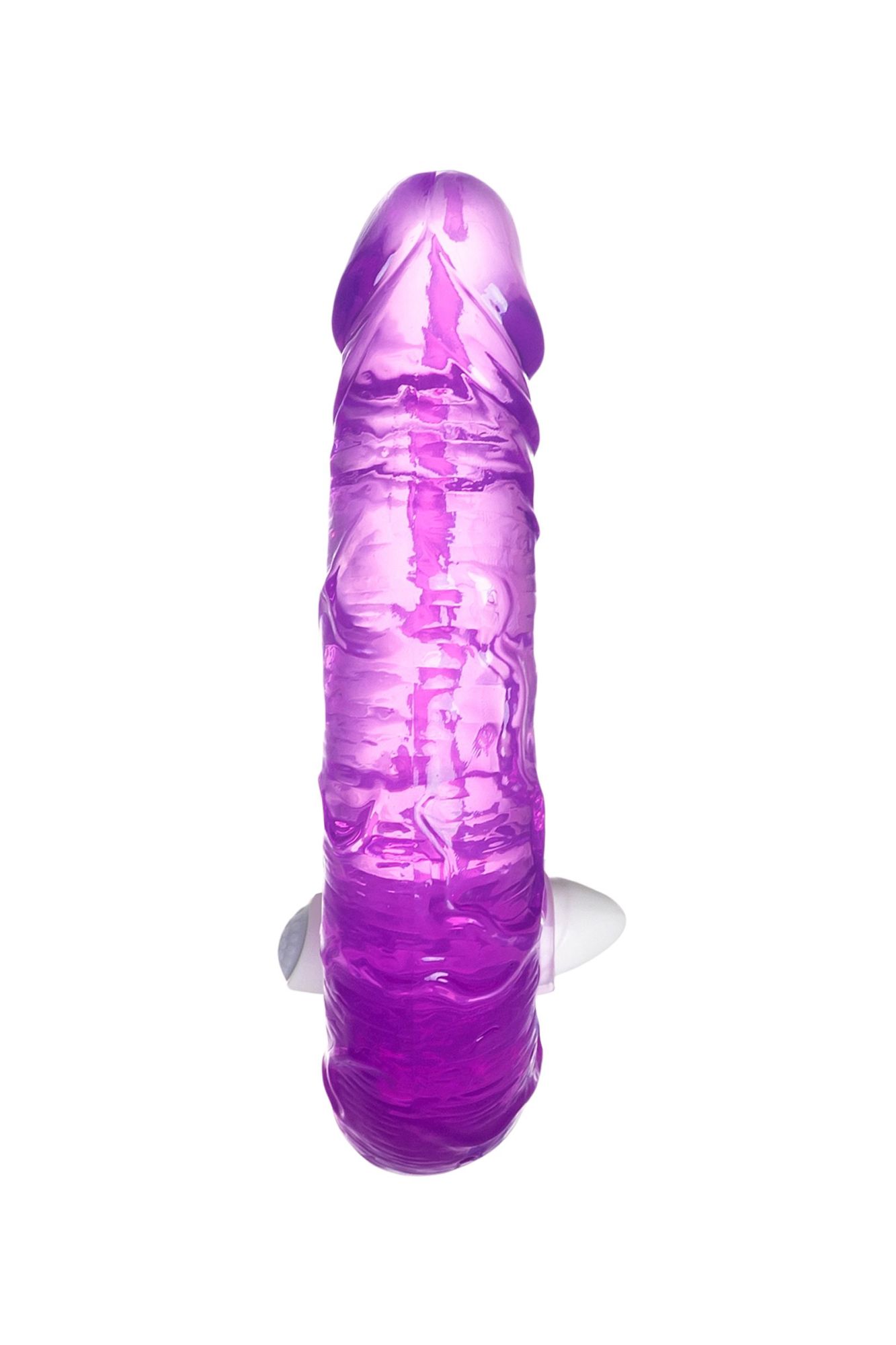 фаллоимитатор двусторонний с вибропулей toyfa double dildo with vibro bullet, tpr, фиолетовый, 35 см в Мурманске