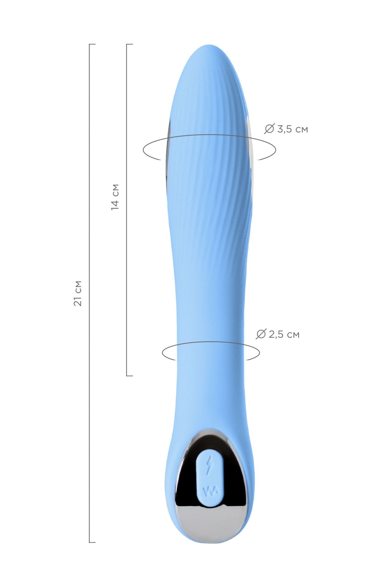 вибратор с электростимуляцией physics tesla g-point, силикон, голубой, 21 см в Мурманске