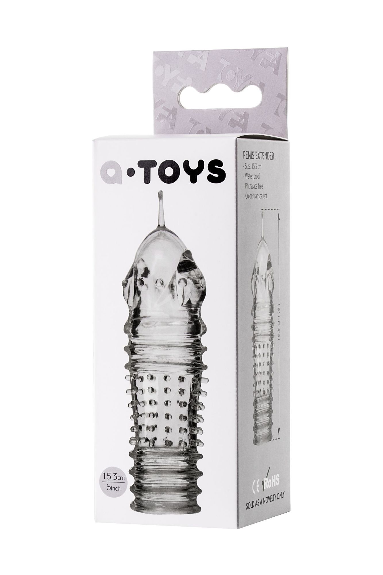 насадка на пенис toyfa a-toys baldi, tpr, прозрачный, 15,3 см в Мурманске