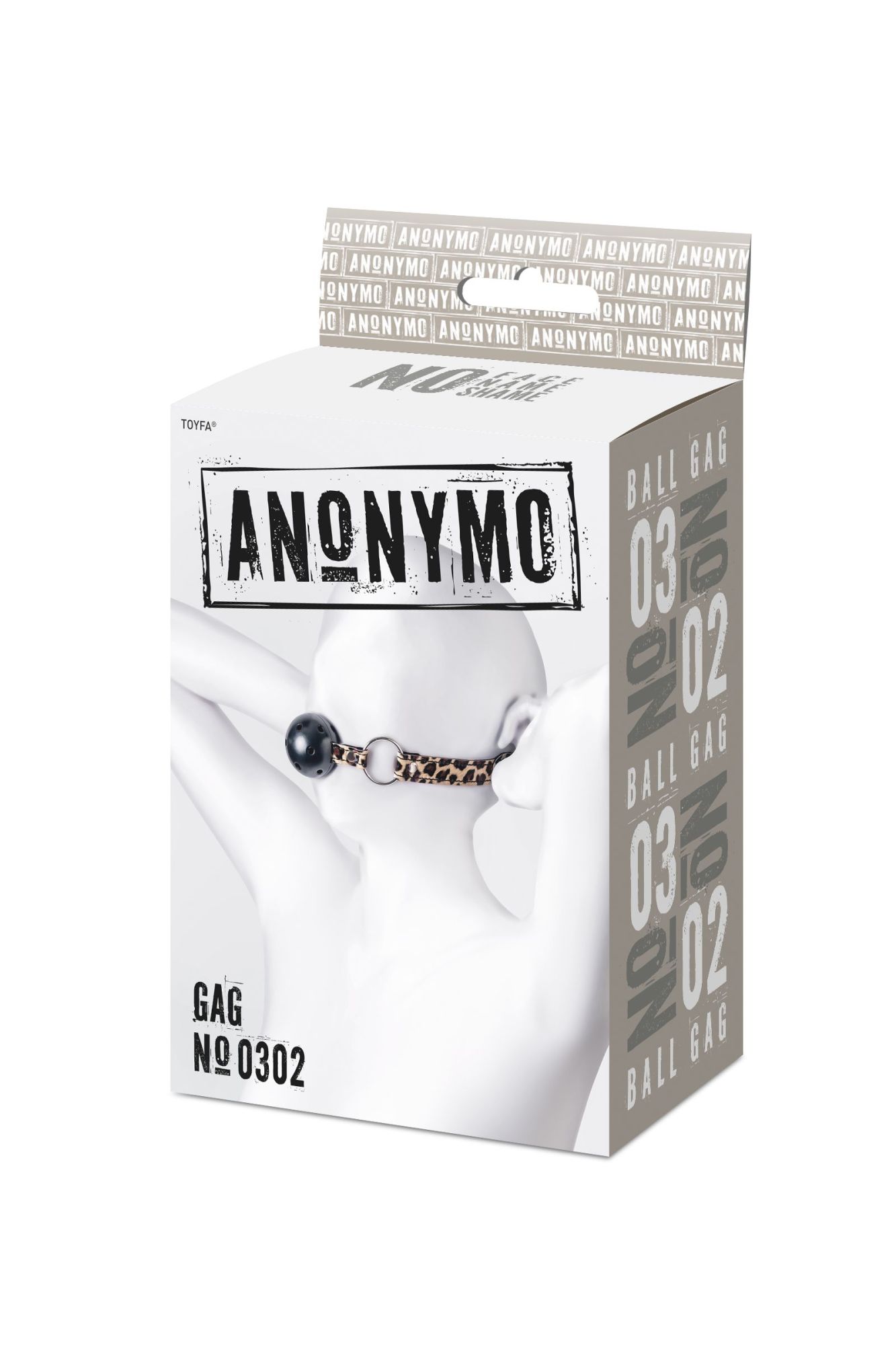 кляп anonymo #0302, abs пластик, черный, 64 см в Мурманске