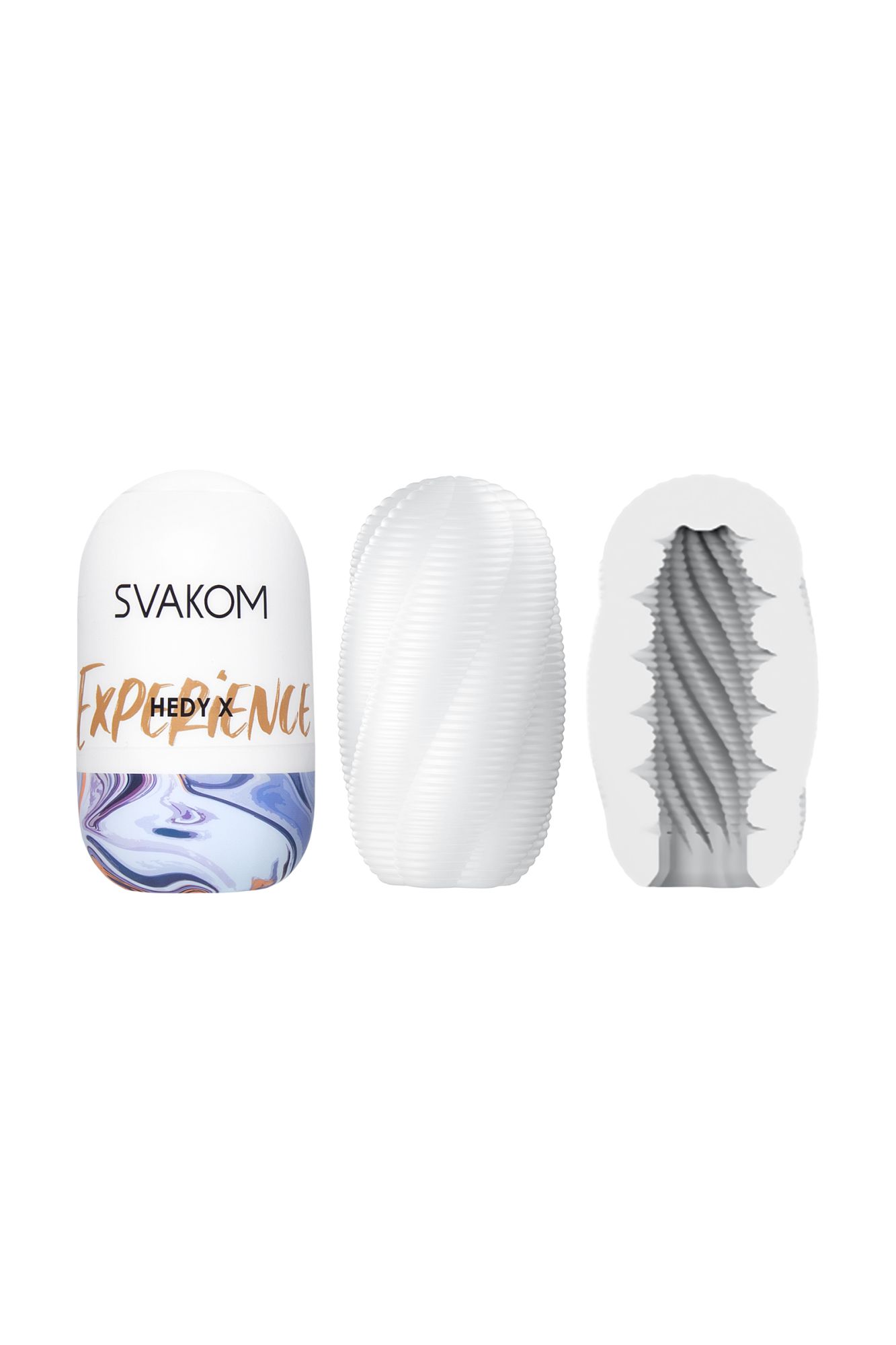 набор мастурбаторов нереалистичных svakom hedy x5 mixed (5 шт.), tpe, белый, 9 см в Мурманске