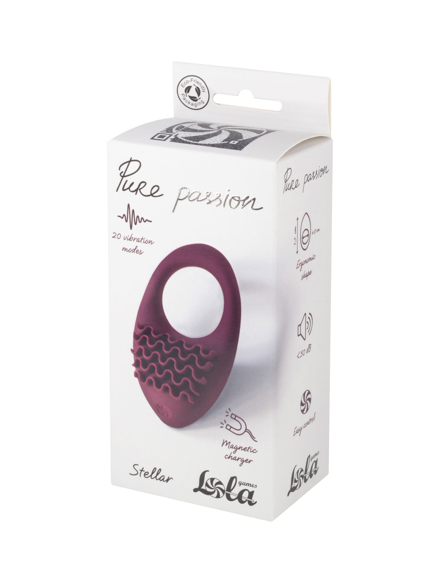 перезаряжаемое эрекционное виброкольцо pure passion stellar wine red 1501-02lola в Мурманске