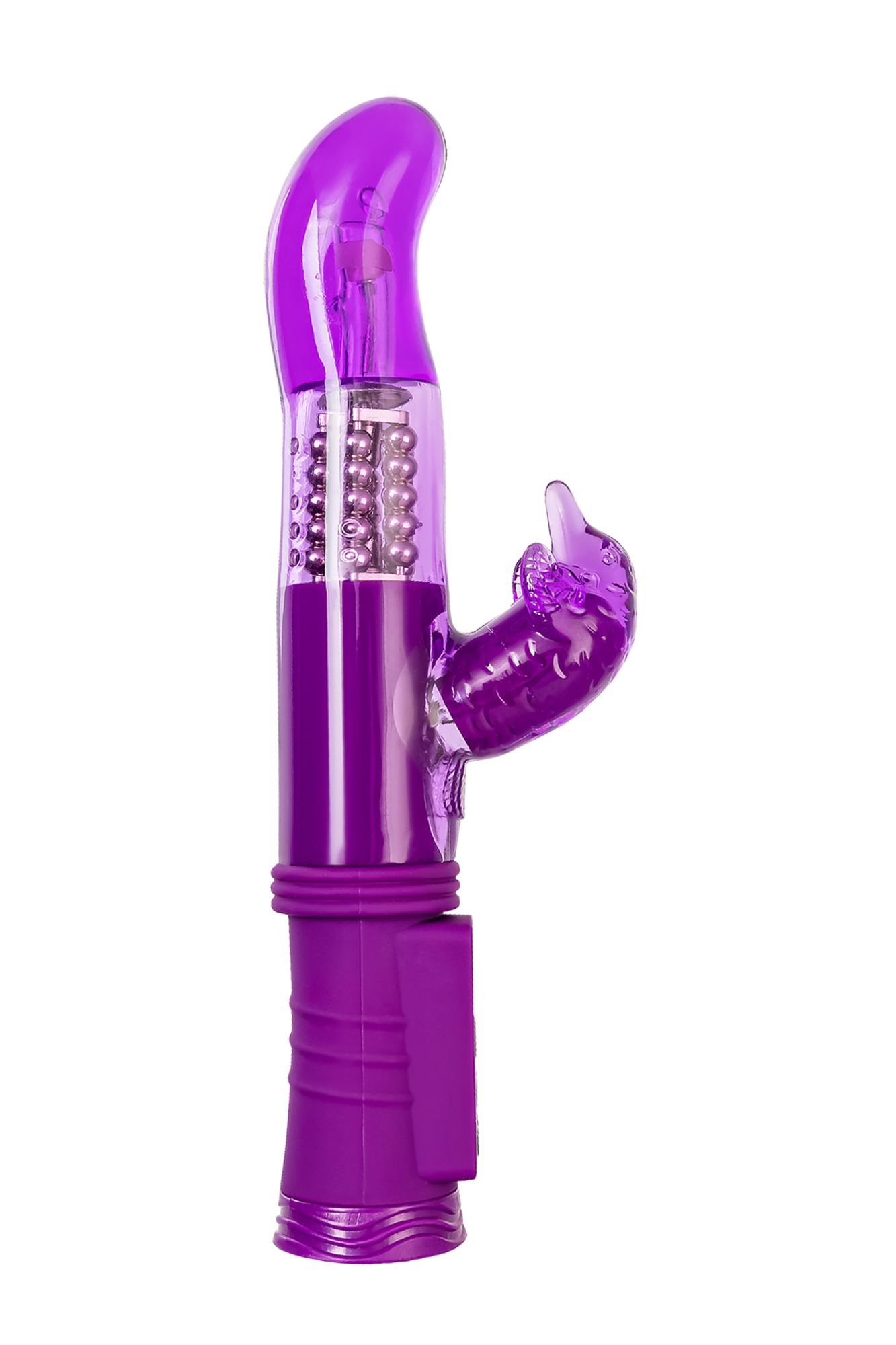 вибратор с клиторальным стимулятором toyfa a-toys, tpr, фиолетовый, 22,5 см в Мурманске