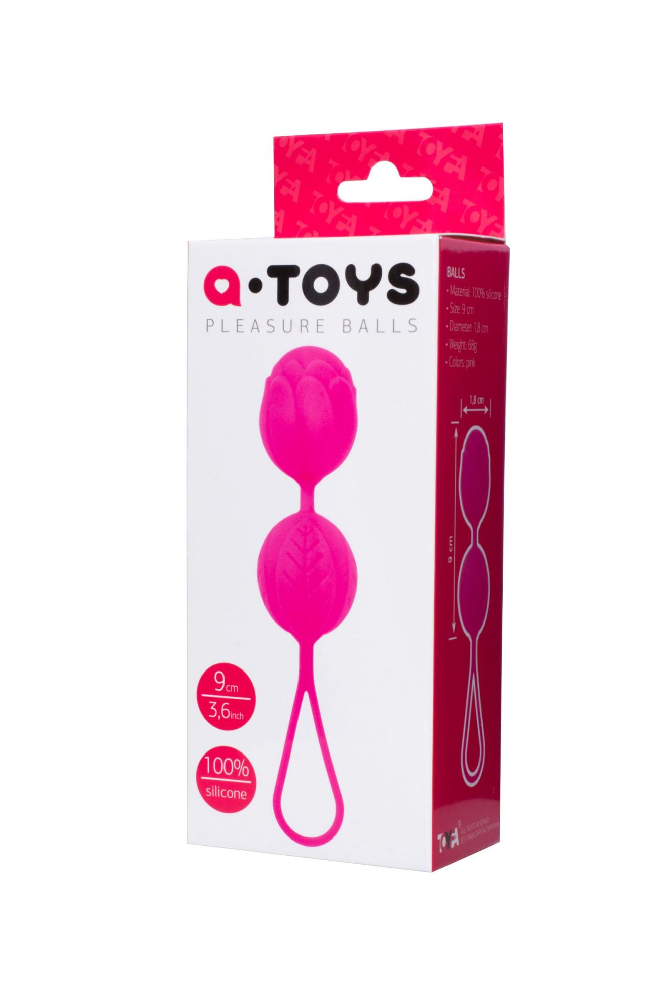 вагинальные шарики toyfa  a-toys flov, силикон, розовый, 15  см в Мурманске