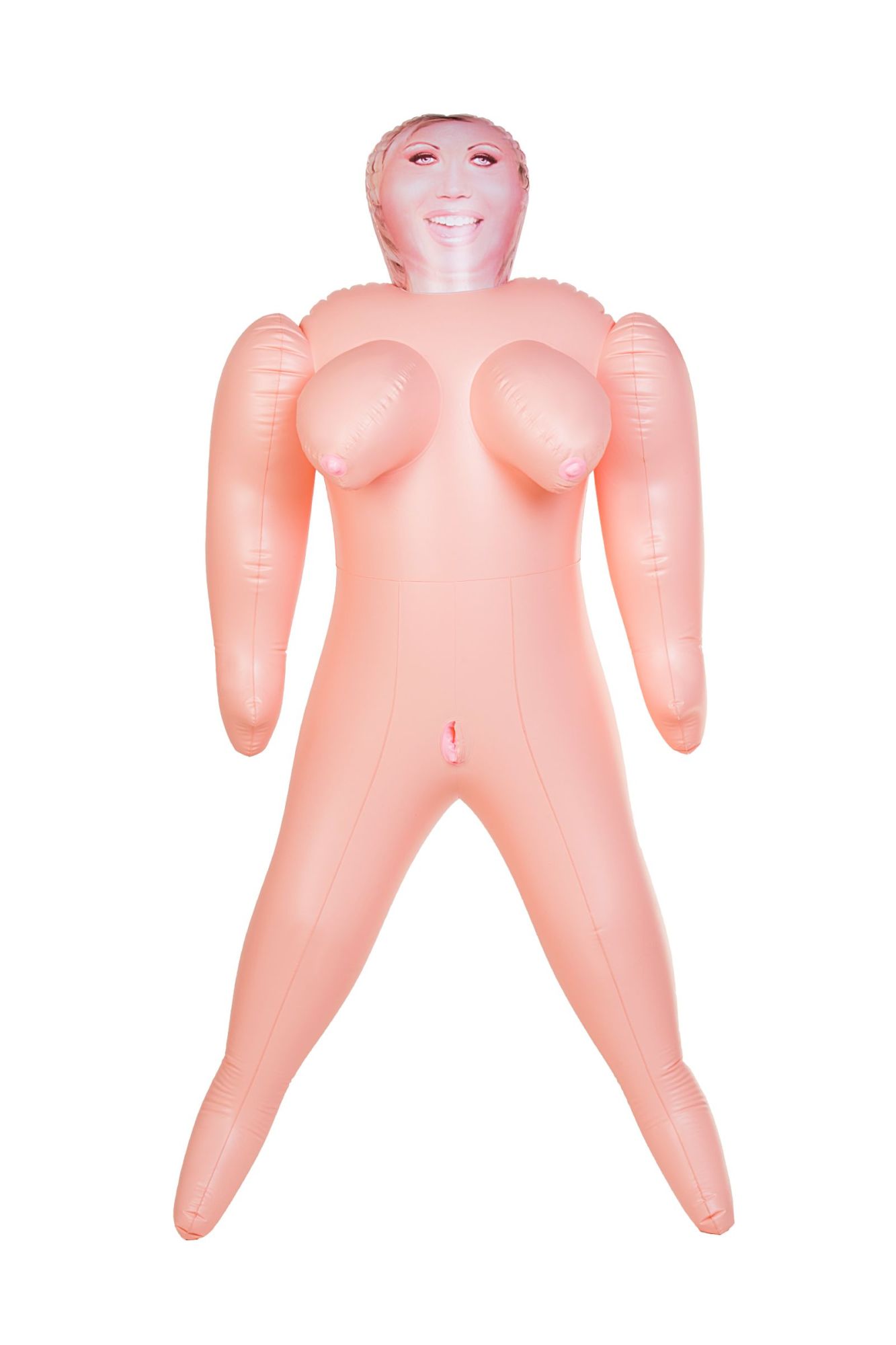 кукла надувная dolls-x by toyfa isabella, толстушка, с двумя отверстиями, блондинка, 160 см в Мурманске