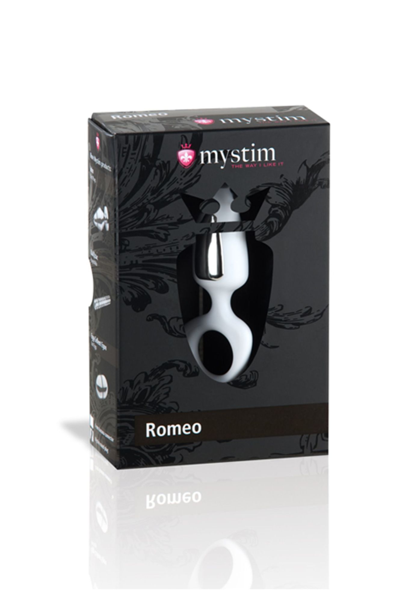 анальная пробка mystim romeo, электростимуляция, пластик, белый, 8,5 см, ø 3,5 см в Мурманске