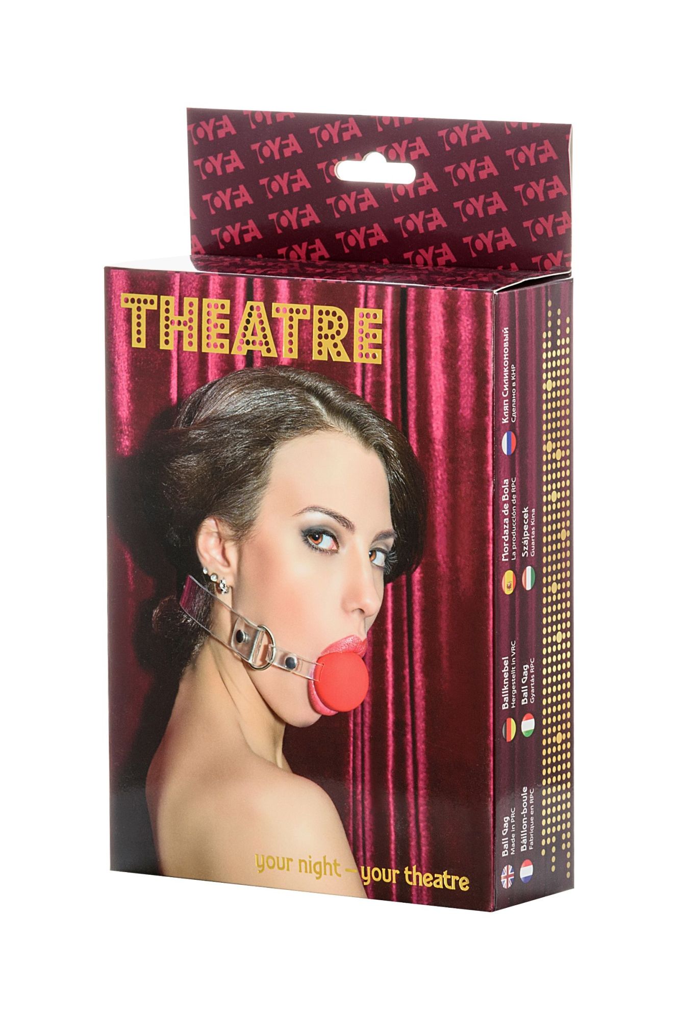 кляп toyfa theatre, силикон, красный в Мурманске