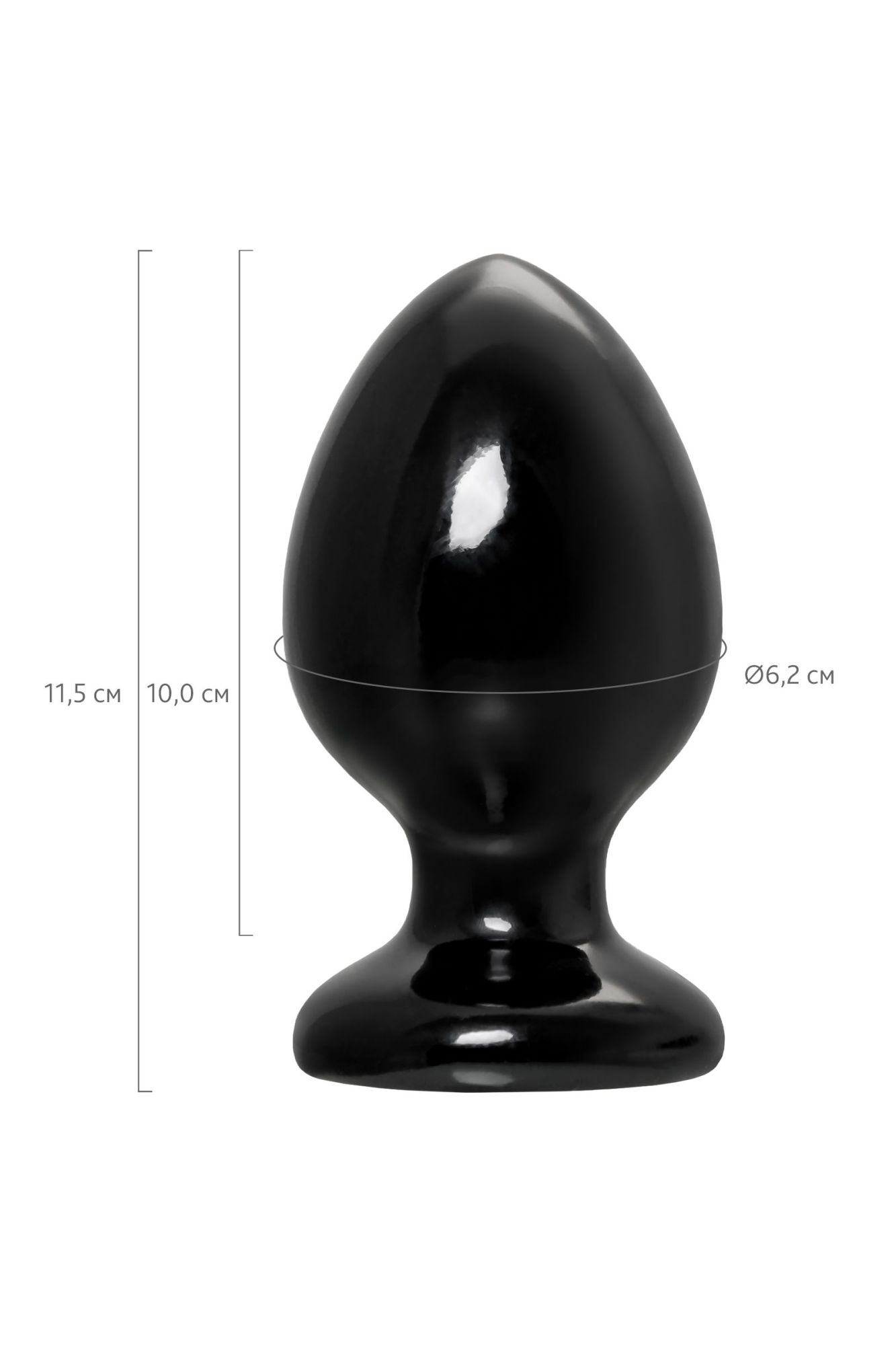 анальная втулка toyfa popo pleasure cetus α, pvc, черная, 11,5 см, ø 6,2 см в Мурманске