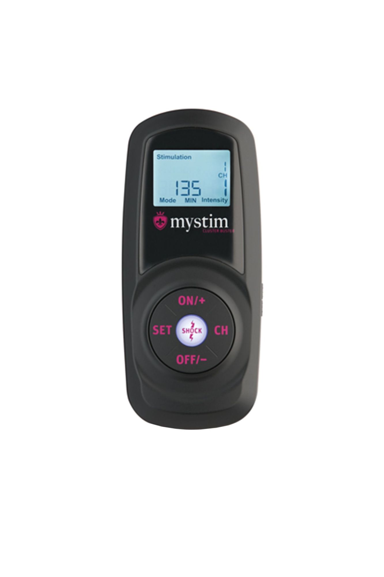 источник импульсов mystim cluster buster, пульт ду, digital, 12 программ, черный в Мурманске