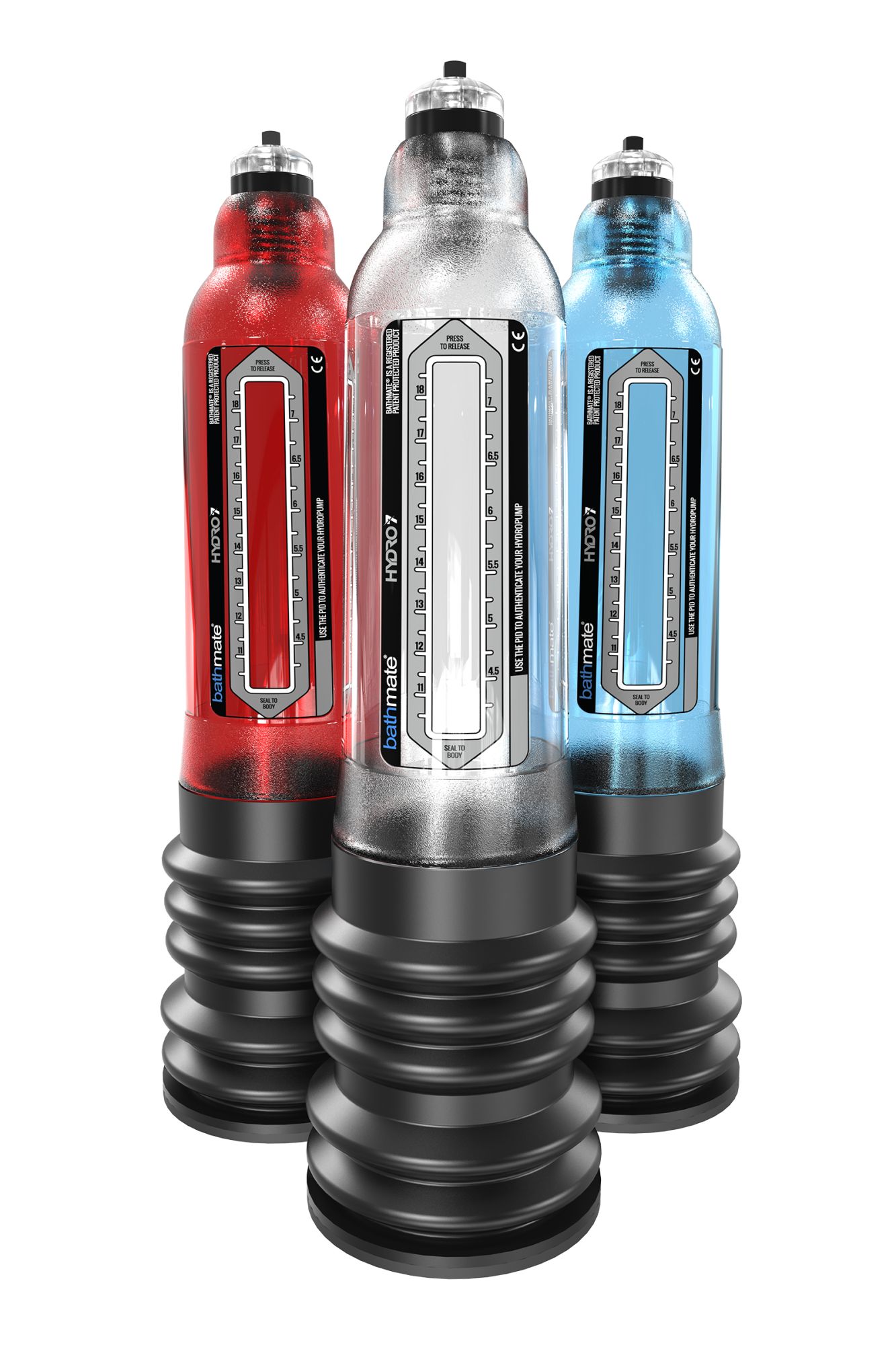 гидропомпа bathmate hydro7, abs пластик, голубая (аналог hercules) в Мурманске