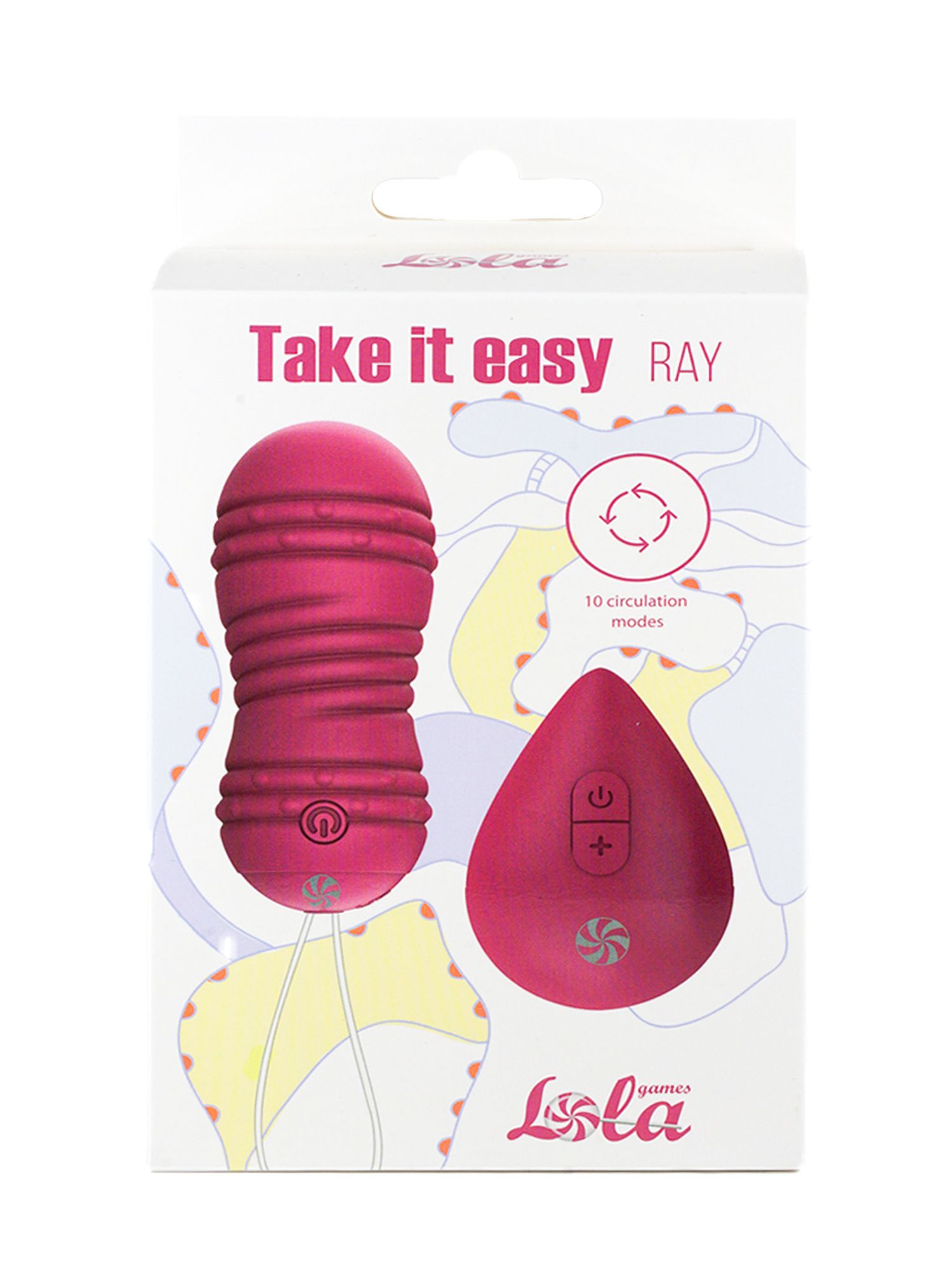 виброшарики с циркуляцией на пульте управления take it easy ray pink 9021-10lola в Мурманске