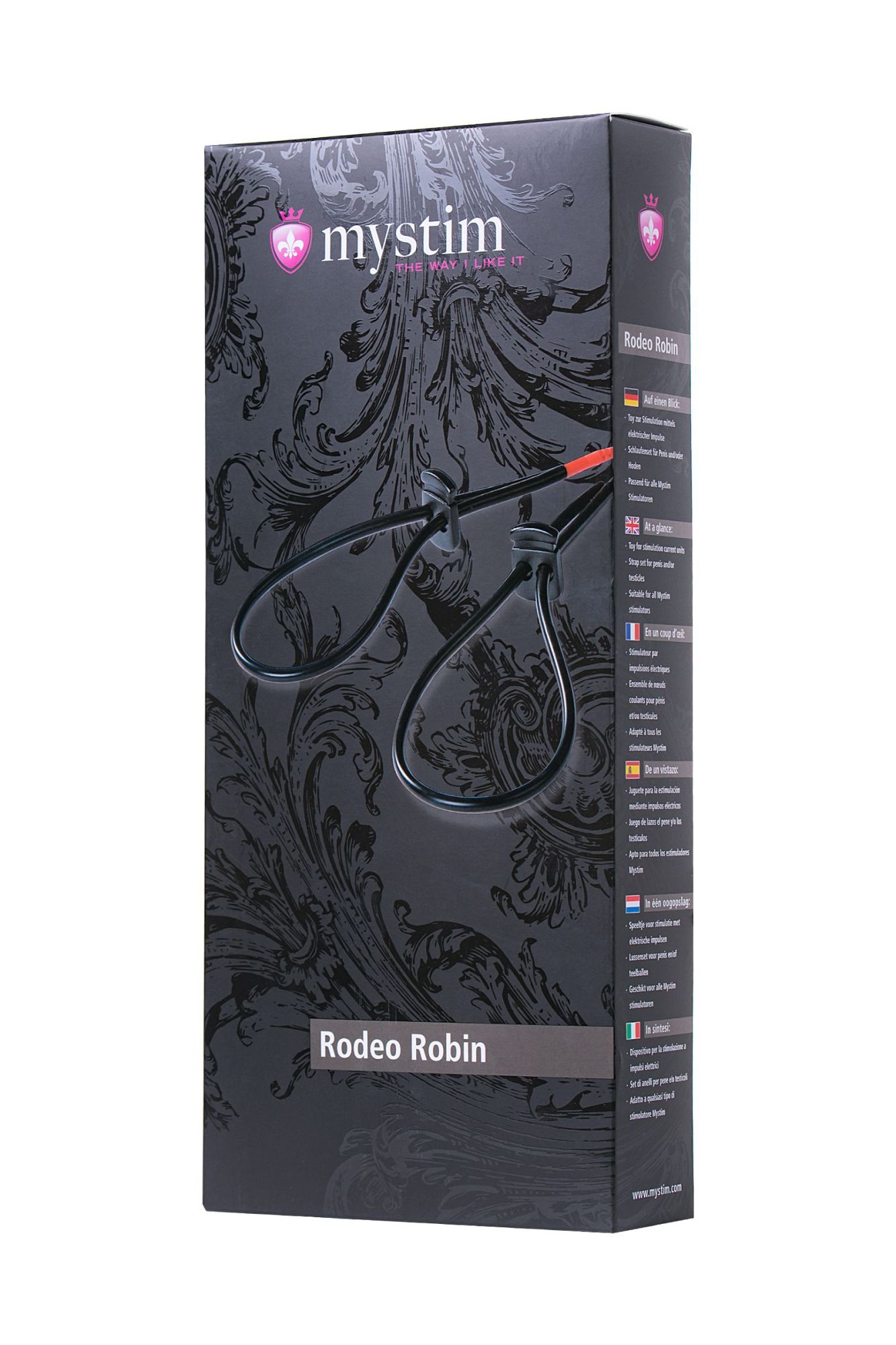 лассо для пениса mystim rodeo robin, электростимуляция, силикон, черный, 42см в Мурманске