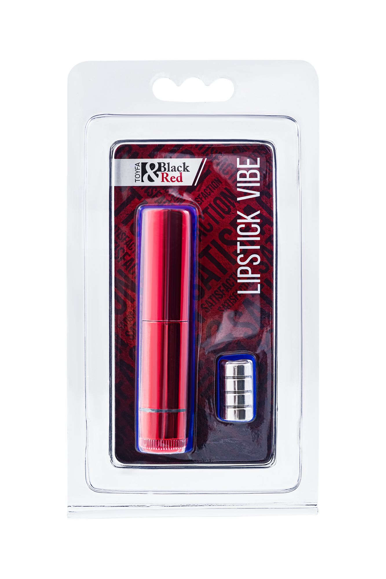 вибромассажер black&red by toyfa «помада», силикон, красный, 9 см в Мурманске