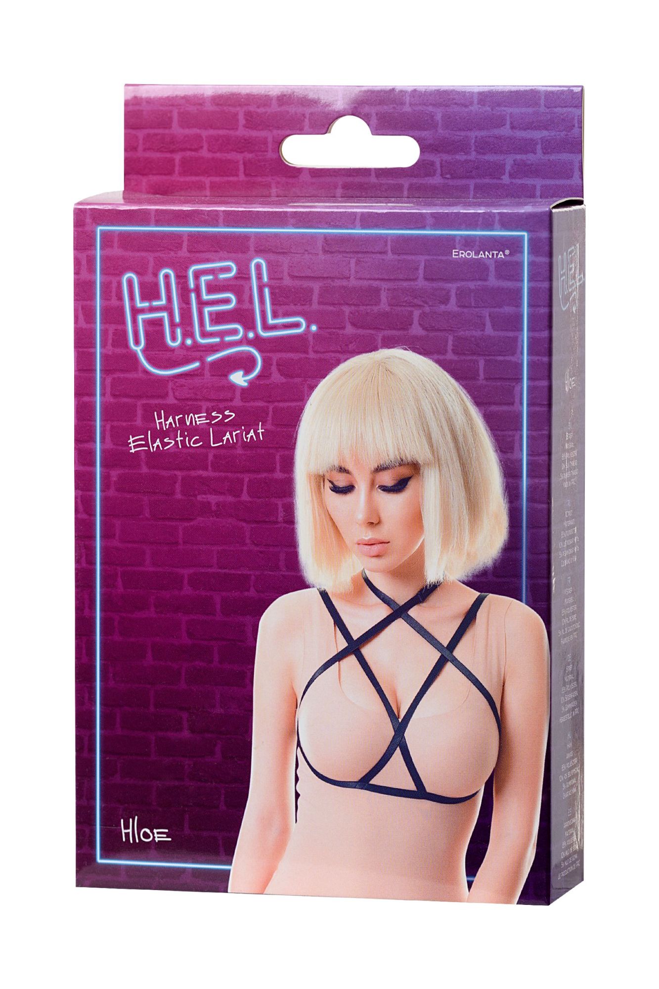 Эротическое стреп h.e.l. hloe, текстиль, черный, os в Мурманске