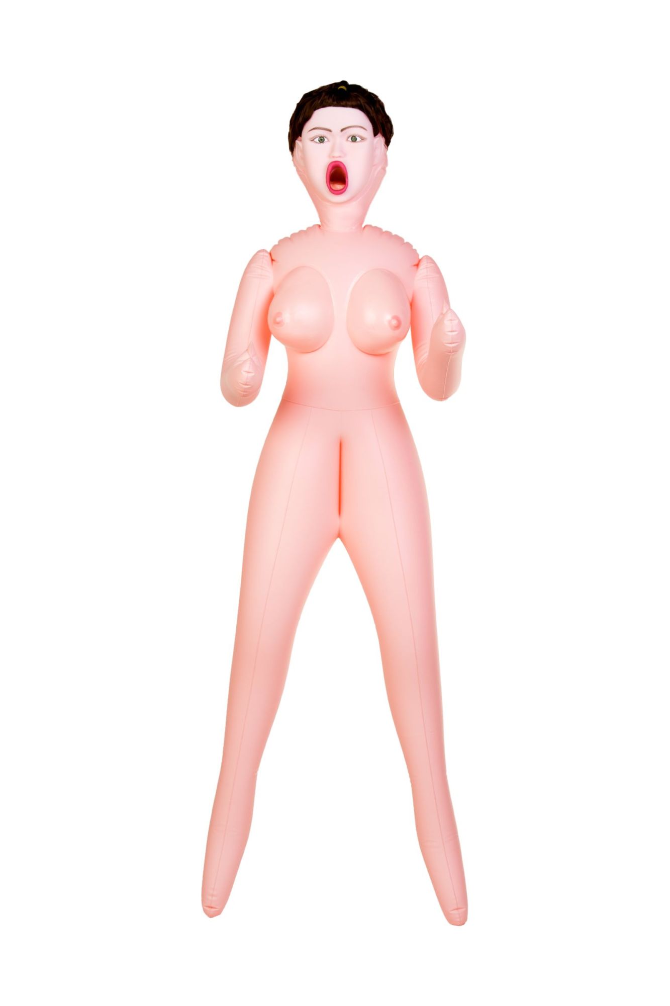 кукла надувная dolls-x by toyfa violet, брюнетка, с тремя отверстиями, кибер вставка: вагина в Мурманске