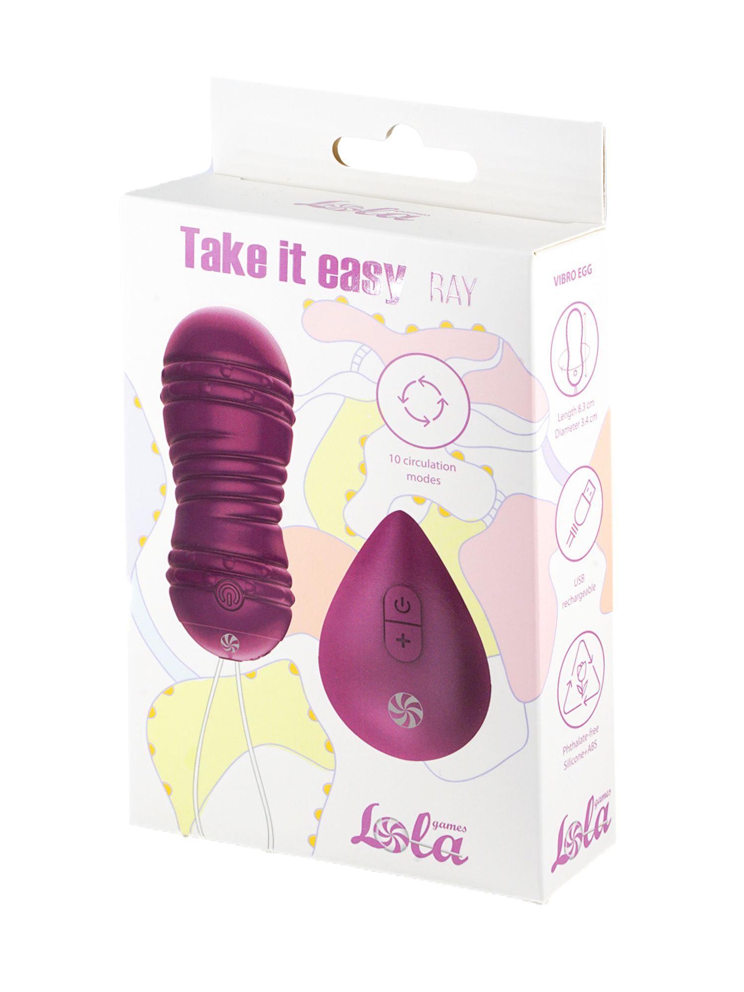 виброшарики с циркуляцией на пульте управления take it easy ray purple 9021-11lola в Мурманске