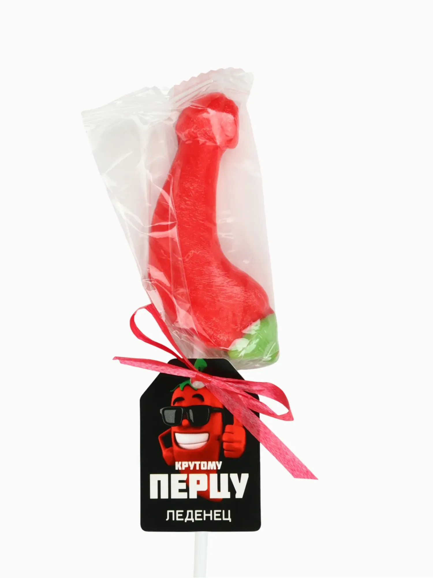 леденец на палочке «крутому перцу», вкус: клубника, 18+ в Мурманске