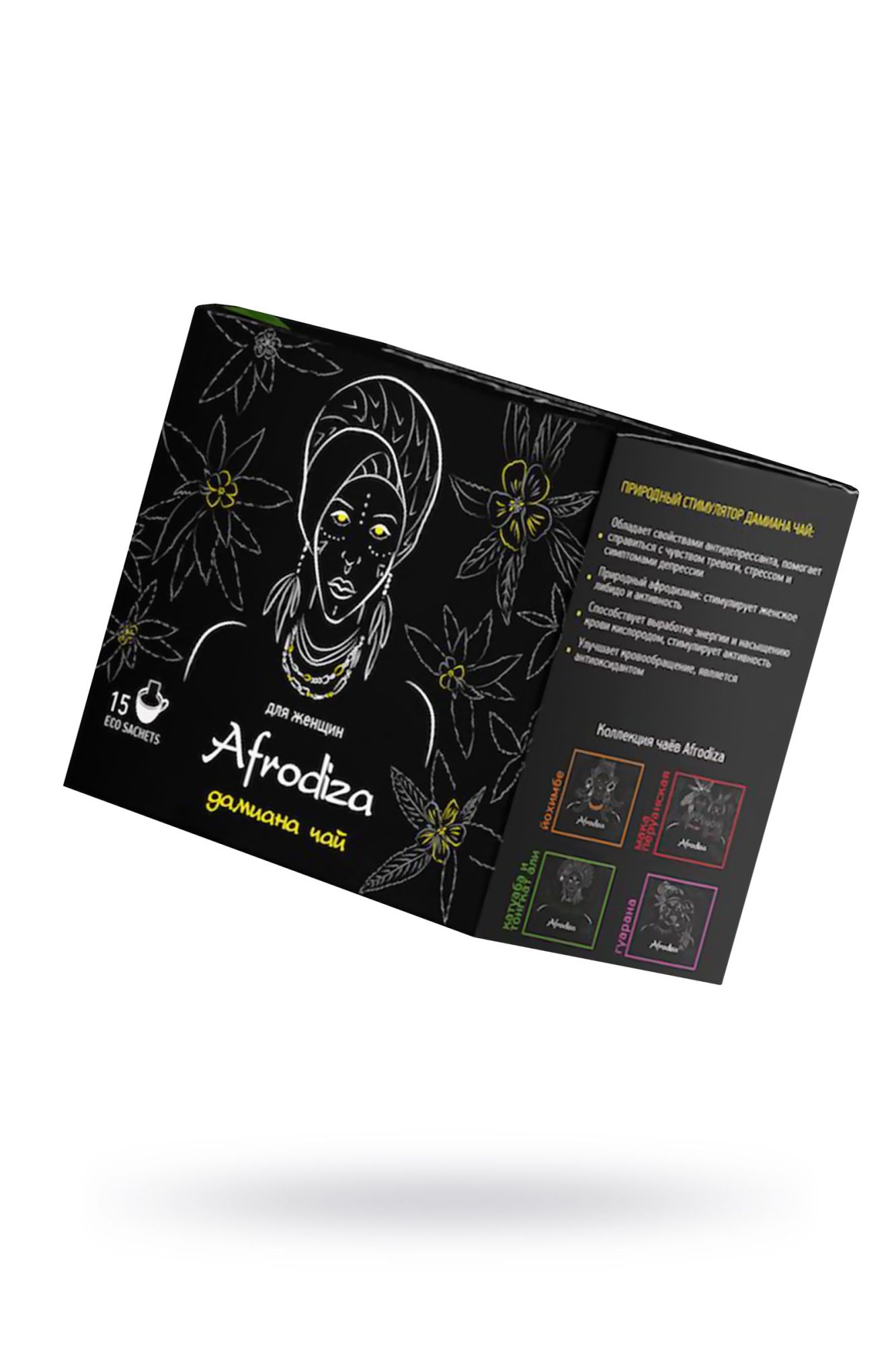 чай afrodiza, «дамиана чай», 75 г, 15 шт в Мурманске