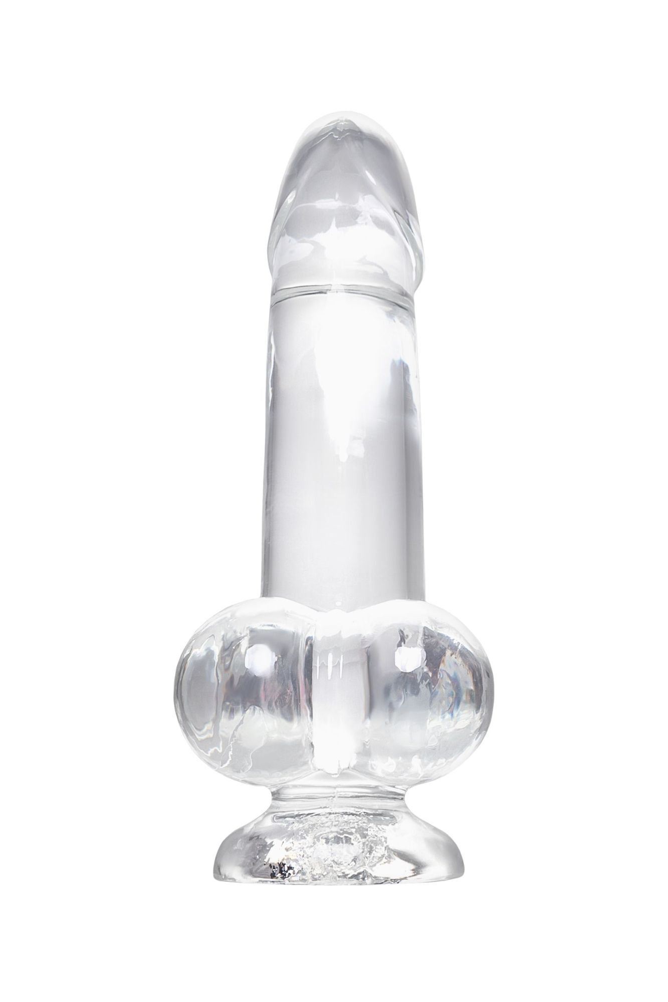 реалистичный фаллоимитатор a-toys by toyfa cryst, tpe, прозрачный, 15 см в Мурманске