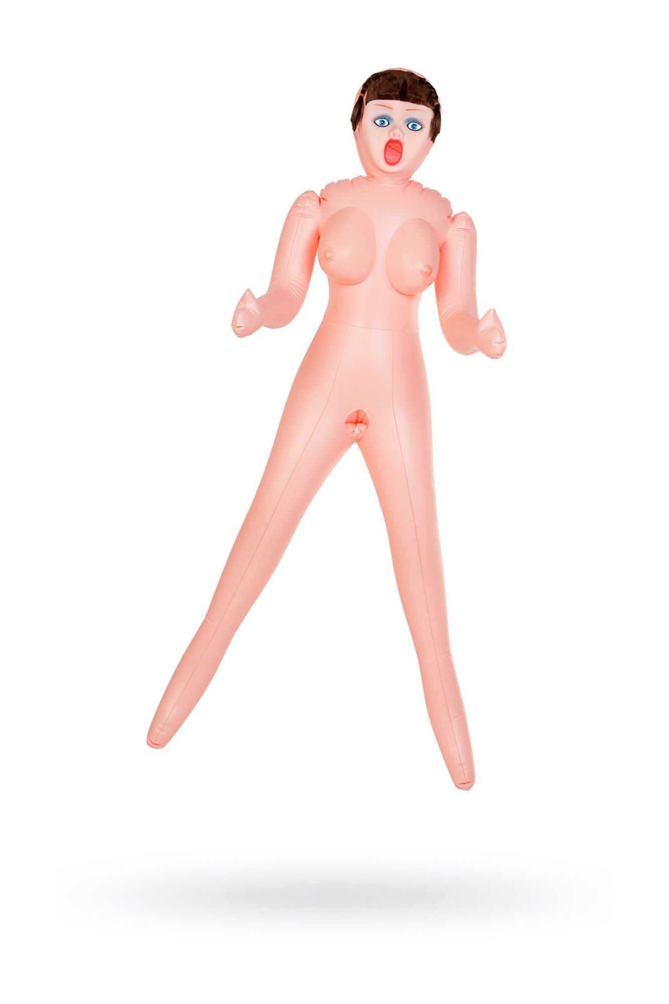 кукла надувная dolls-x by toyfa grace, шатенка, с тремя отверситями, кибер вставка: вагина-анус в Мурманске