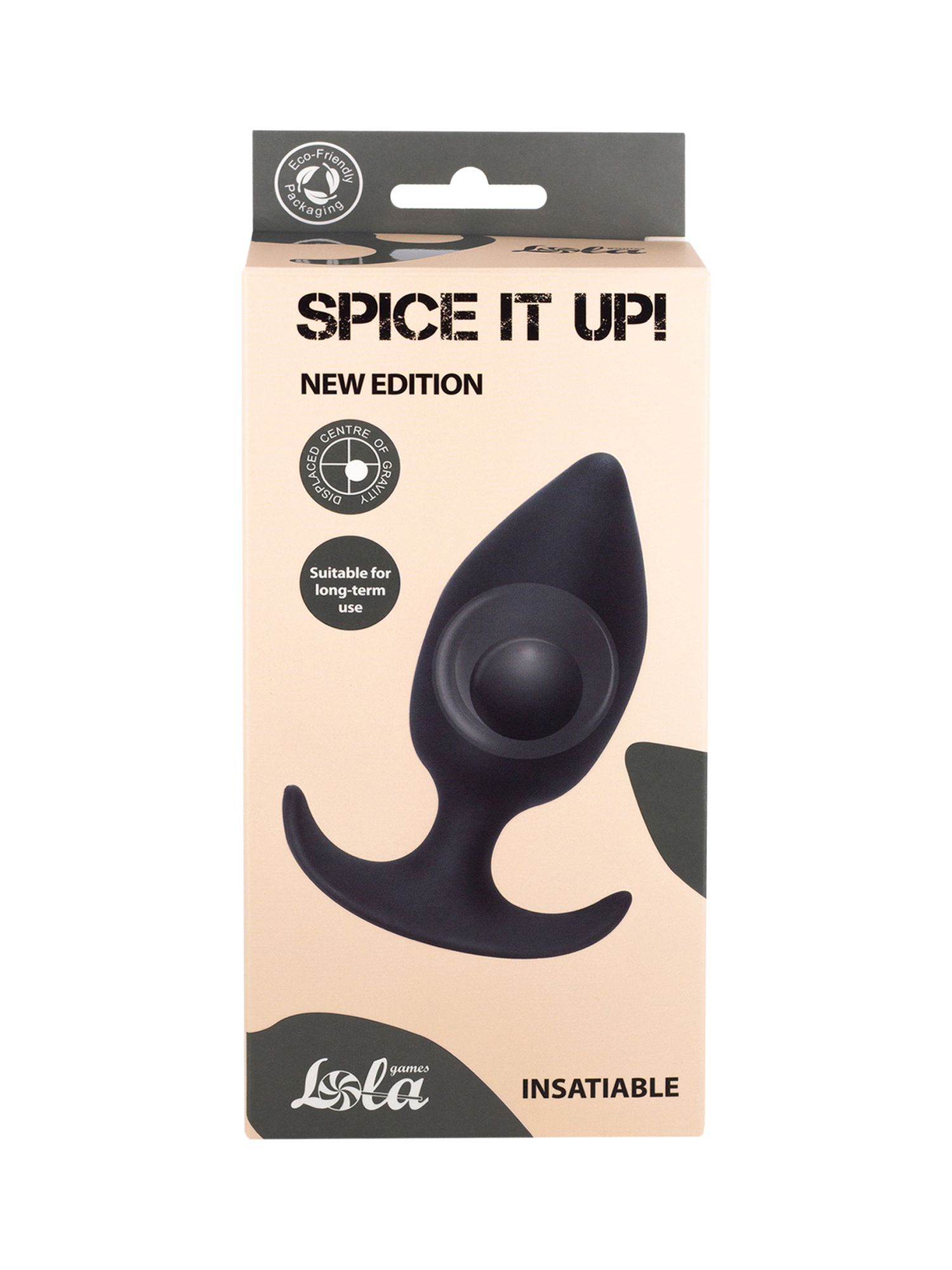 пробка со смещенным центром тяжести spice it up insatiable dark grey 8011-02lola в Мурманске
