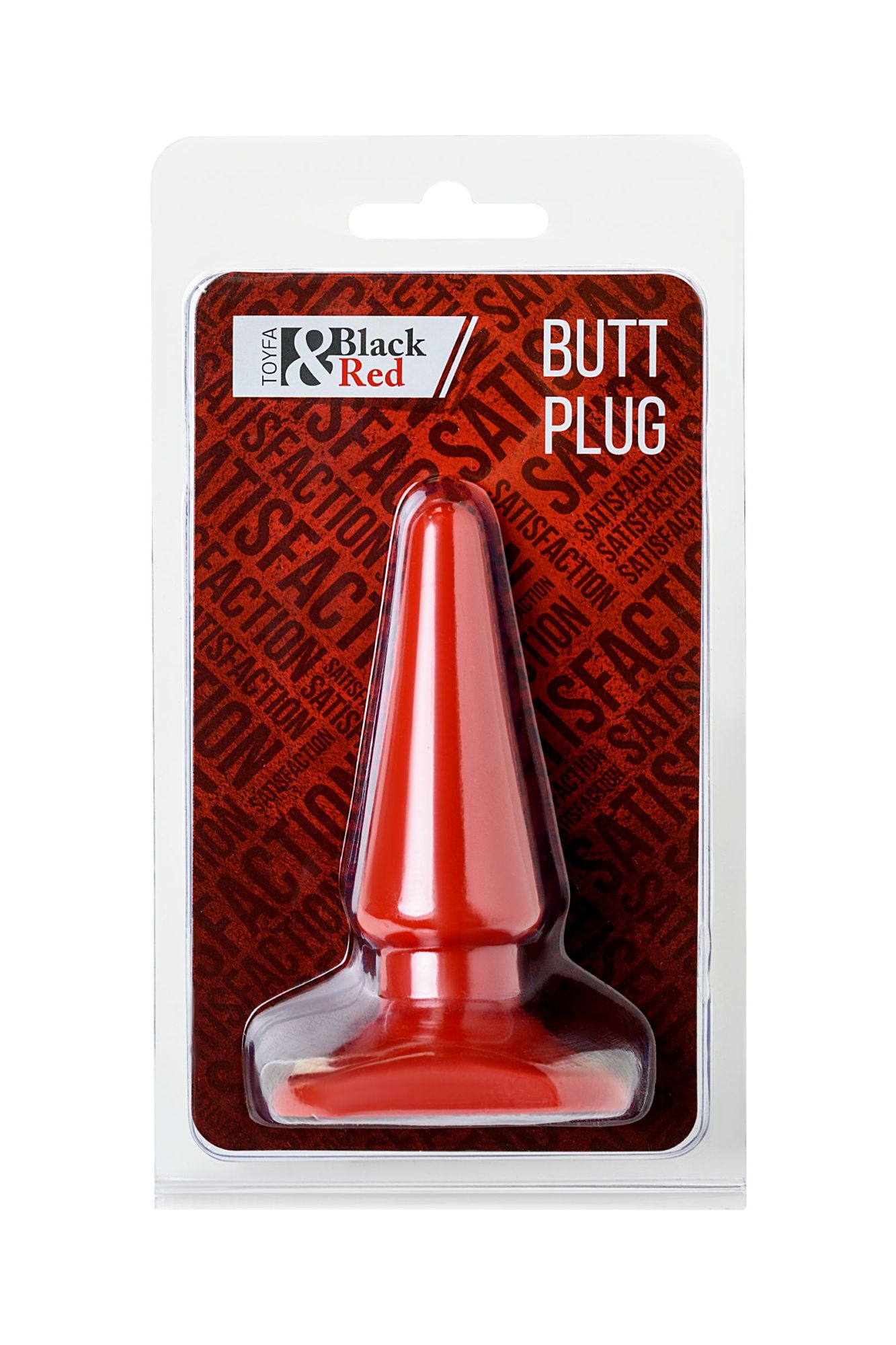 анальная втулка black & red by toyfa, пвх, красная, 10 см, ø 3 см в Мурманске