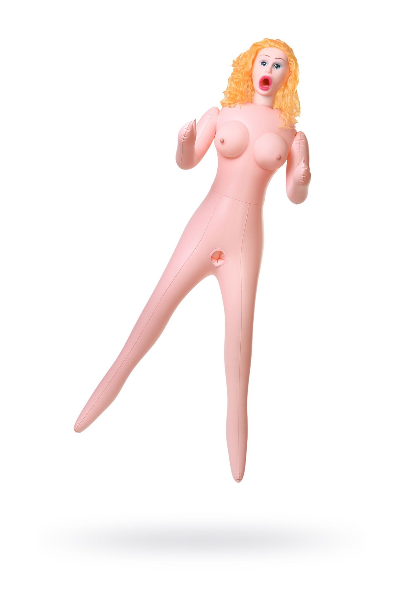 кукла надувная dolls-x by toyfa celine с реалистичной головой, блондинка, с тремя отверстиями в Мурманске