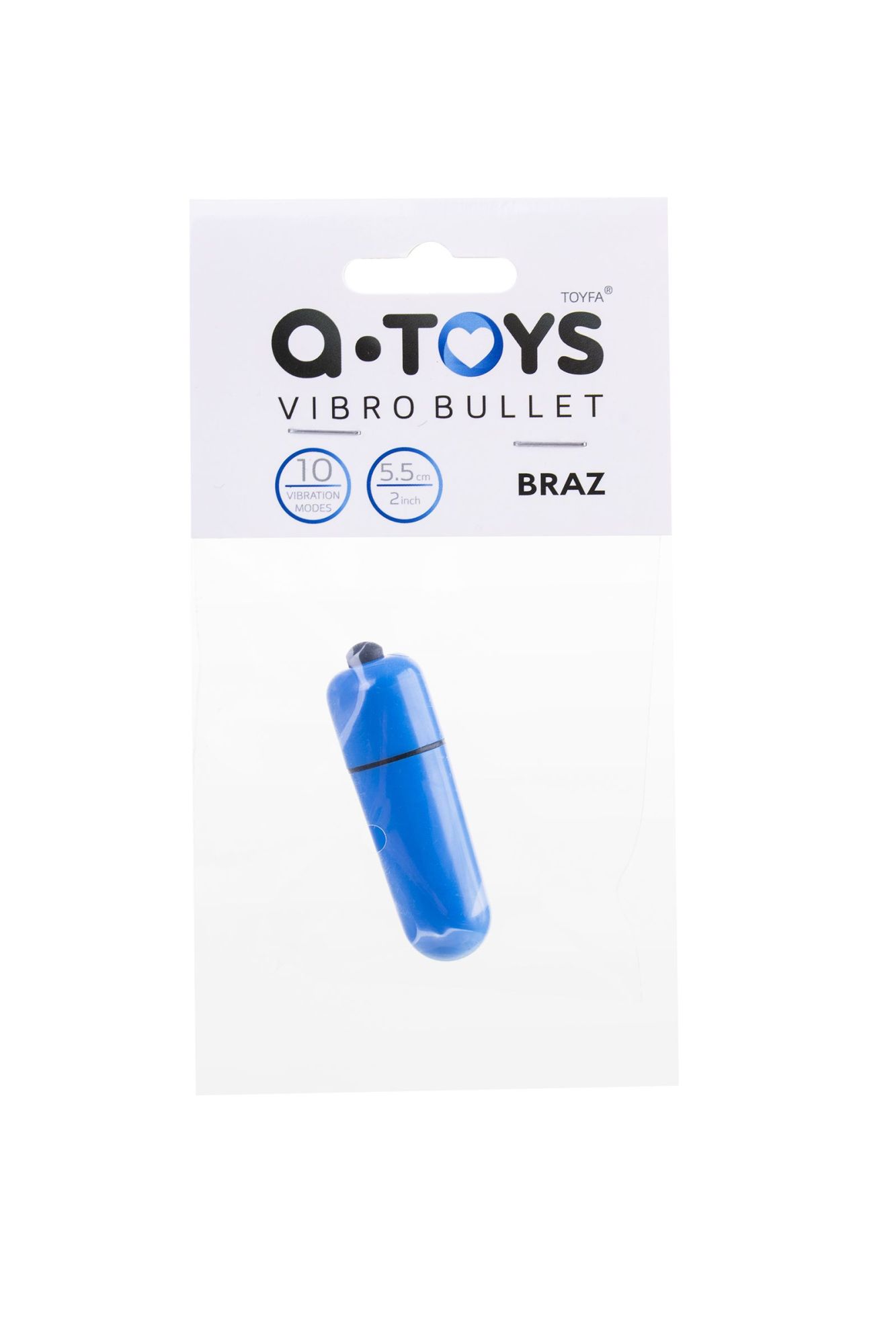 вибропуля a-toys braz, abs пластик, синий, 5,5 см., ø1,7 в Мурманске