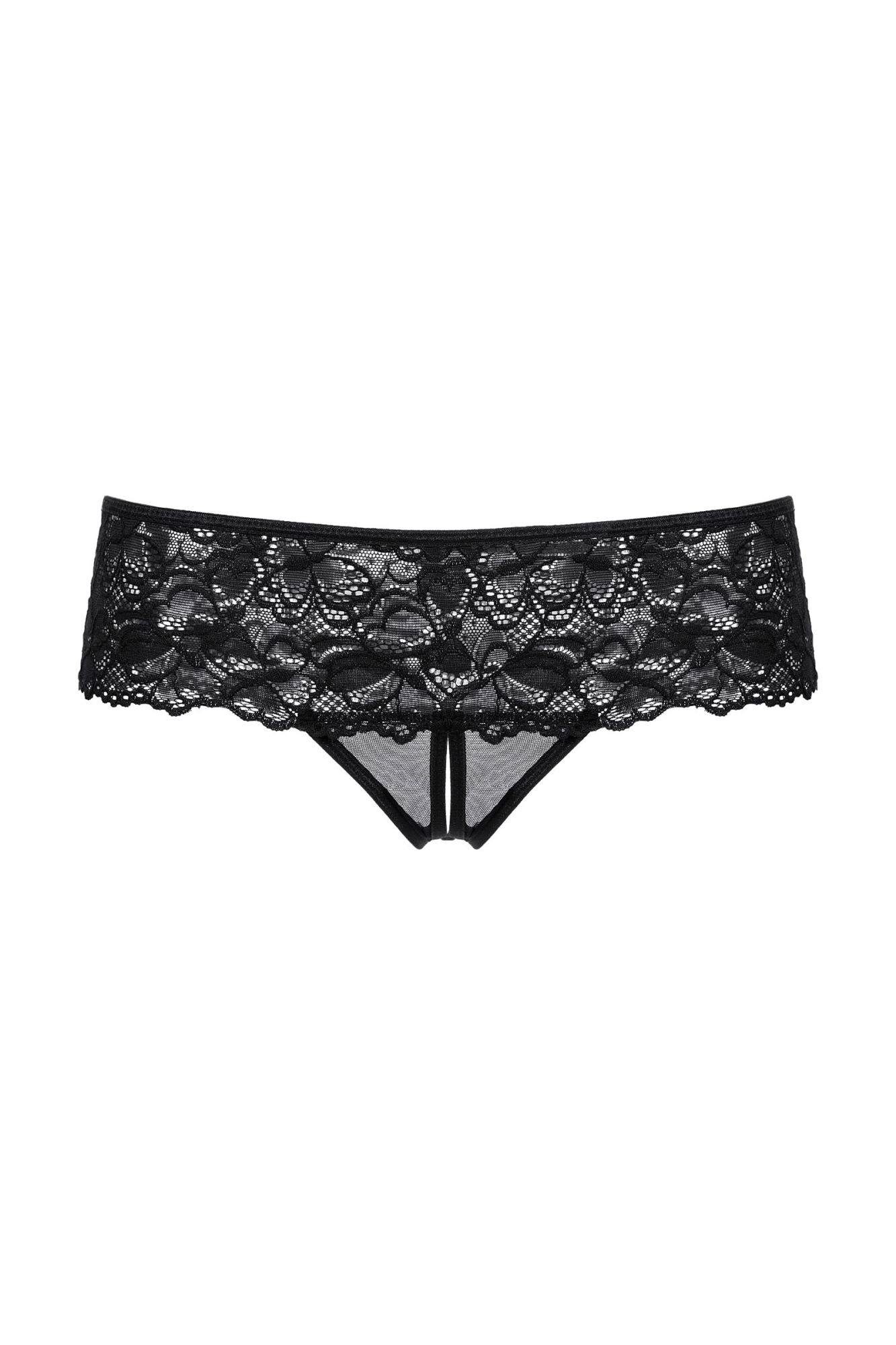 Эротическое шортики открытые кружевные softline collection, черный, s/m в Мурманске
