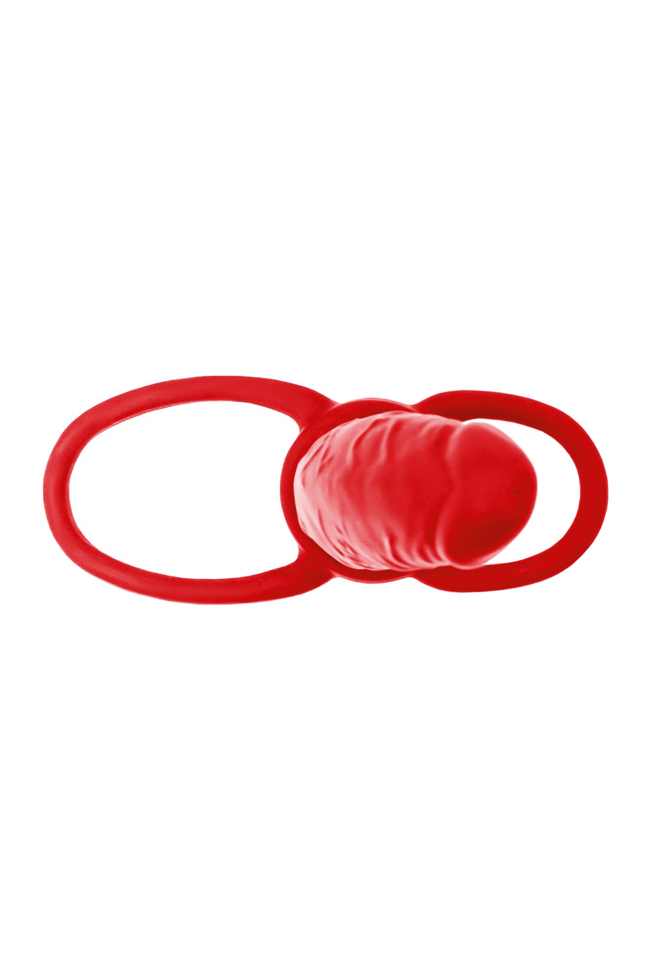 насадка на пенис для двойного проникновения black&red by toyfa , силикон, красный, 16,5 см в Мурманске