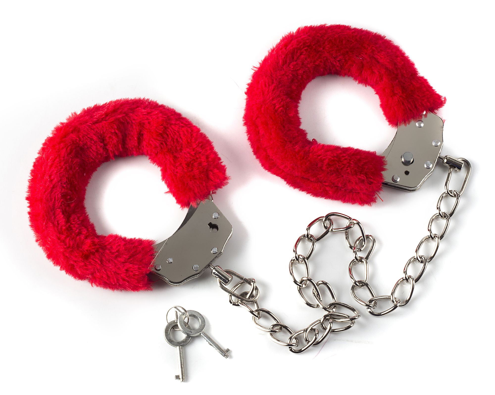 меховые оковы на ноги bondage красные 1020-02lola в Мурманске