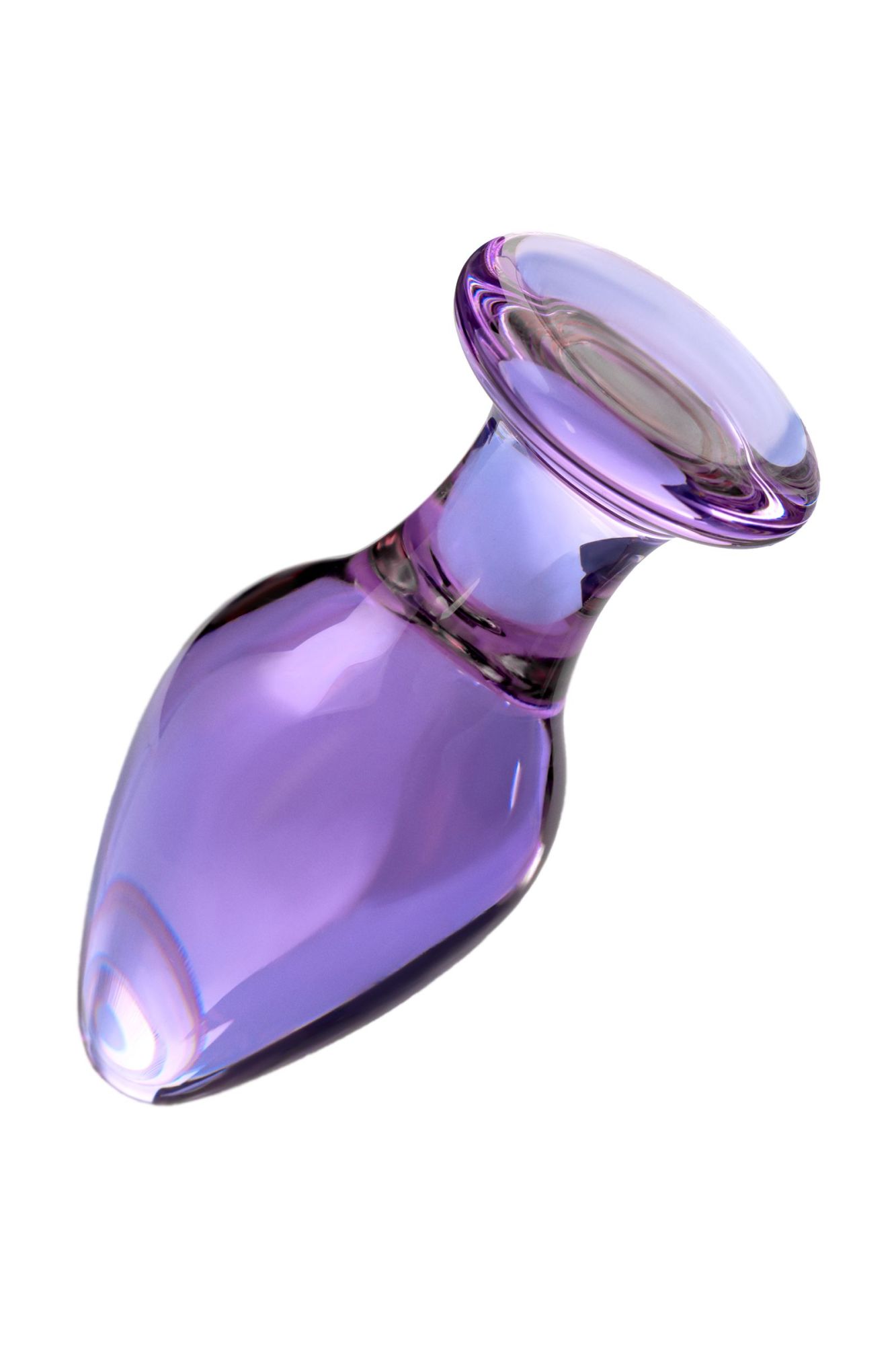 анальная втулка sexus glass, стекло, фиолетовая, 10 см, ø 4 см в Мурманске