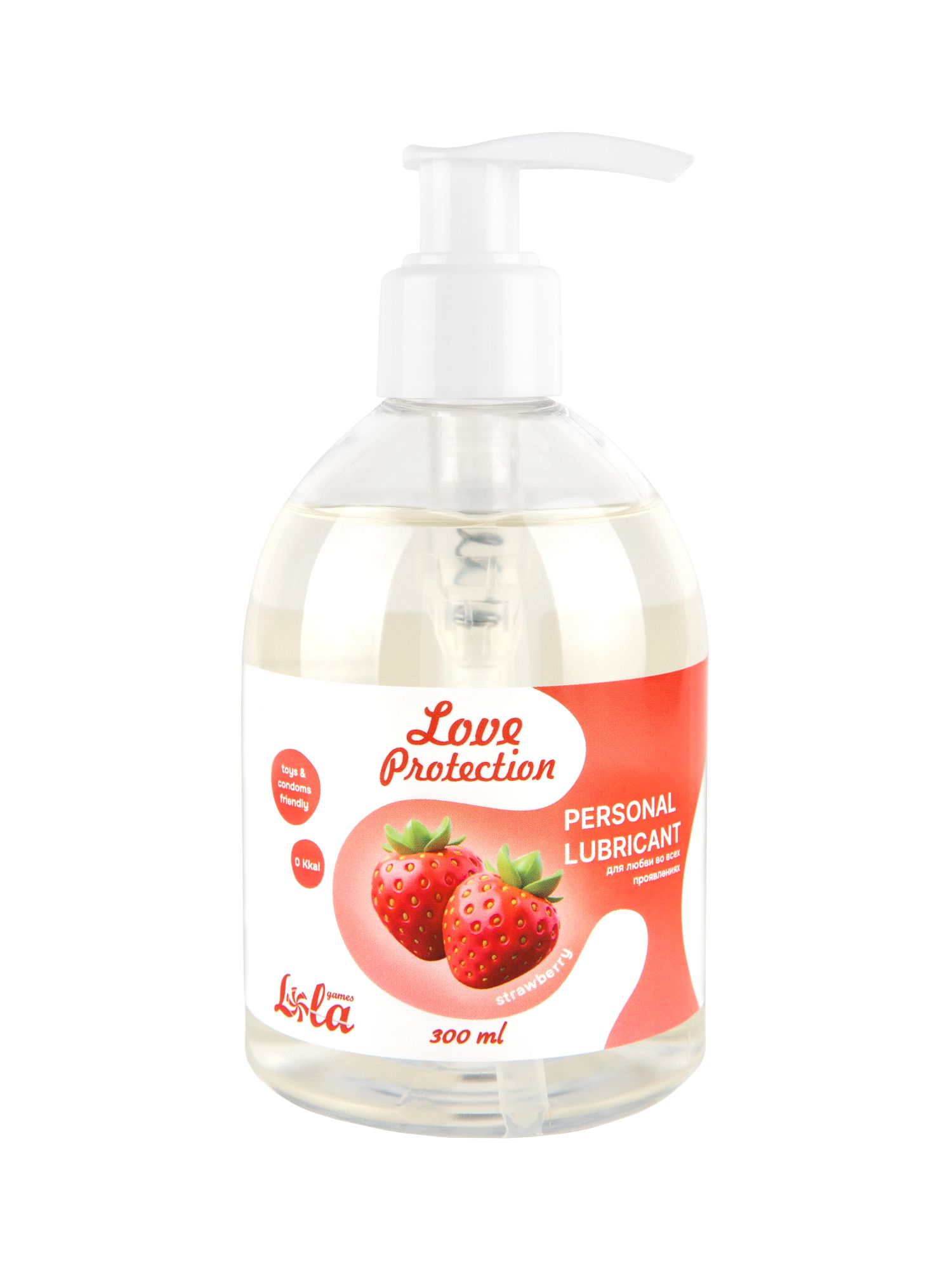 лубрикант на водной основе lola games love protection strawberry 300ml 1831-02lola в Мурманске