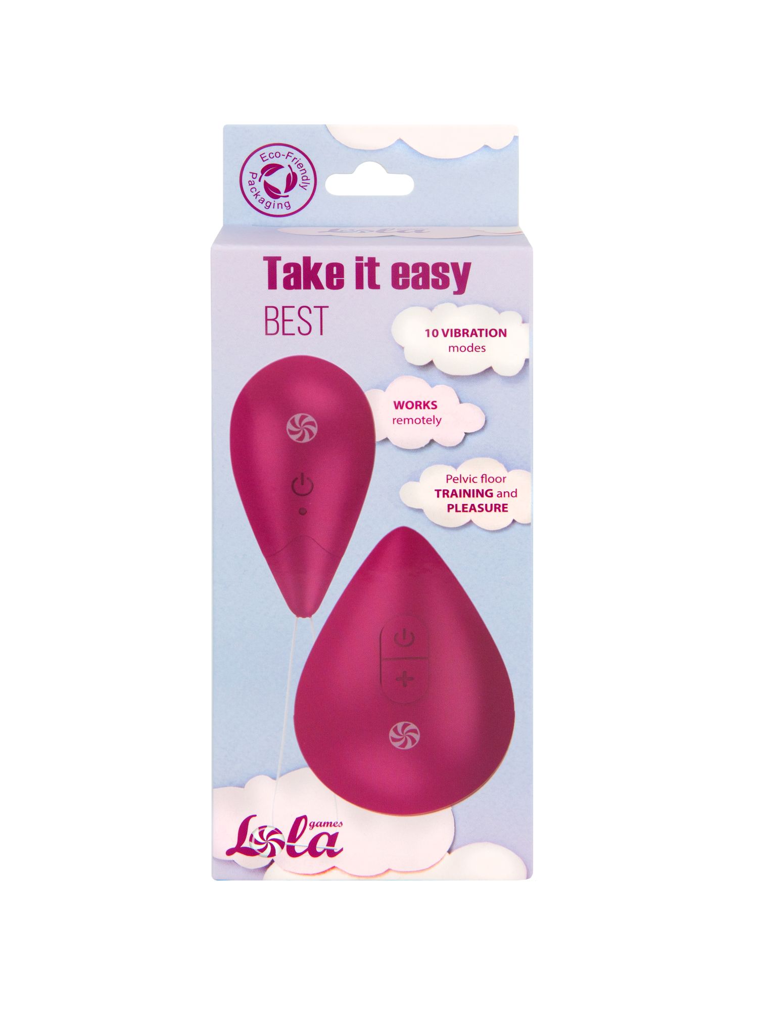 виброяйцо с пультом управления take it easy best wine red 9021-01lola в Мурманске