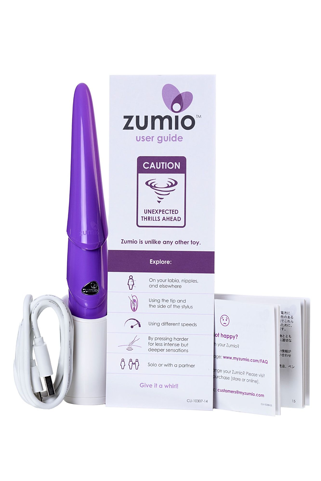стимулятор клитора с ротацией  zumio s,сиреневый, abs пластик, фиолетовый, 18 см в Мурманске