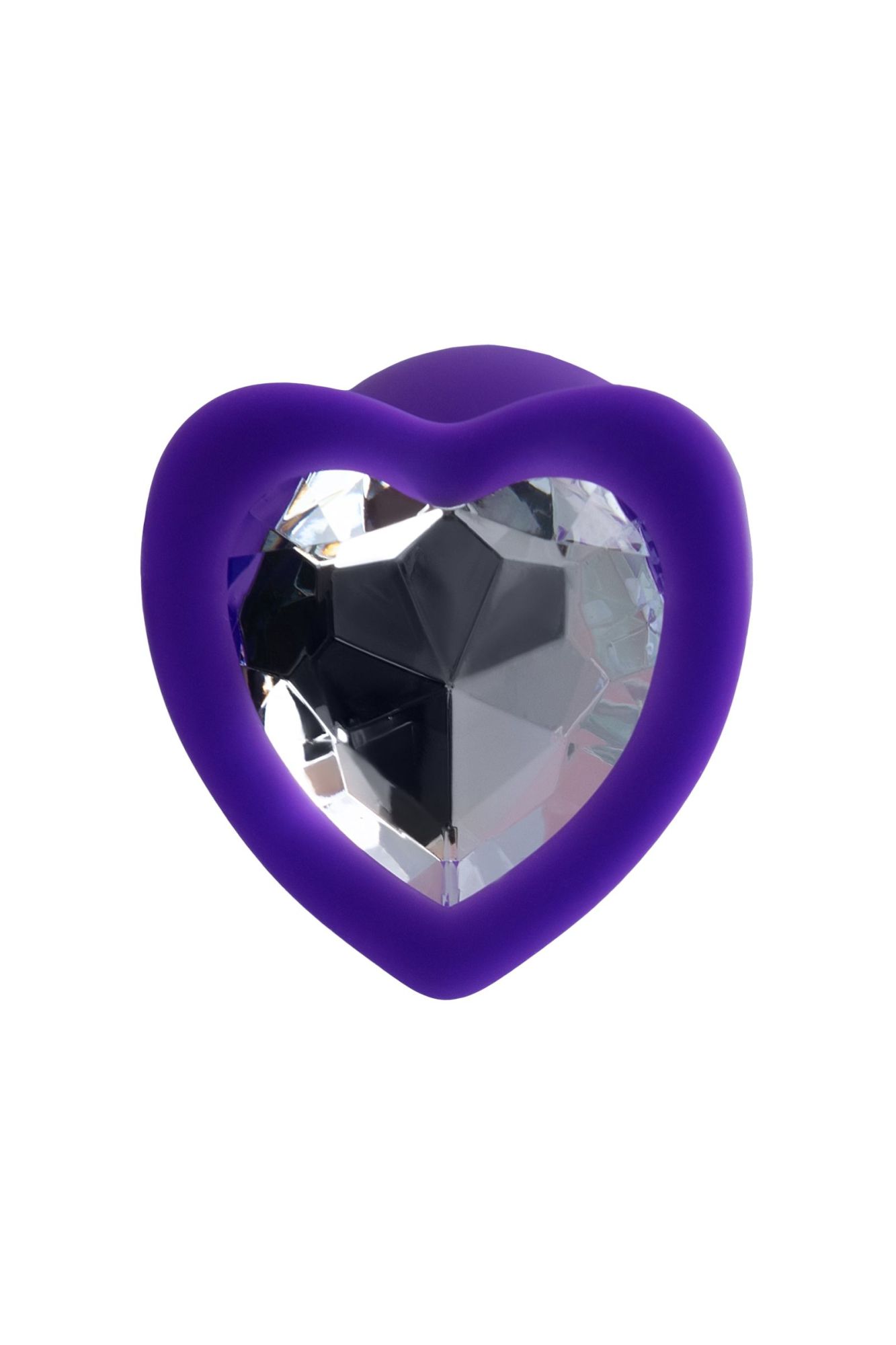 анальная втулка todo by toyfa diamond heart, силикон, фиолетовая, 7 см, ø 2 см, 18 г в Мурманске