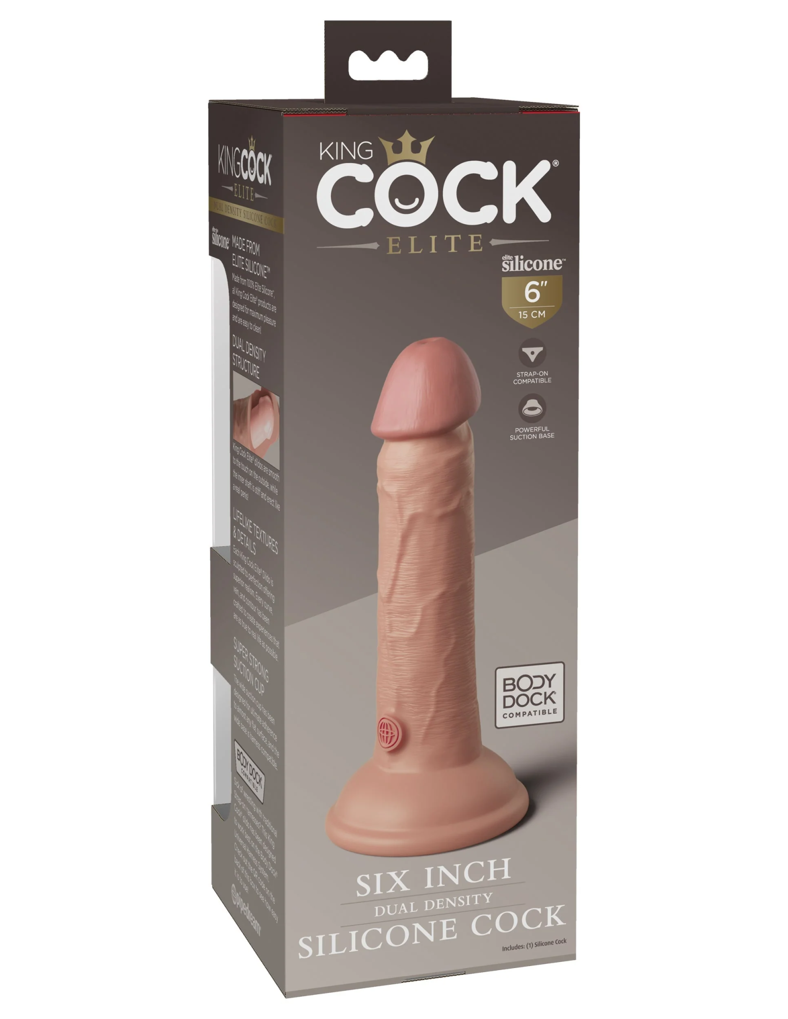 фаллоимитатор kc elite 6" dual density silicone dong-light pipedream 577021pd в Мурманске