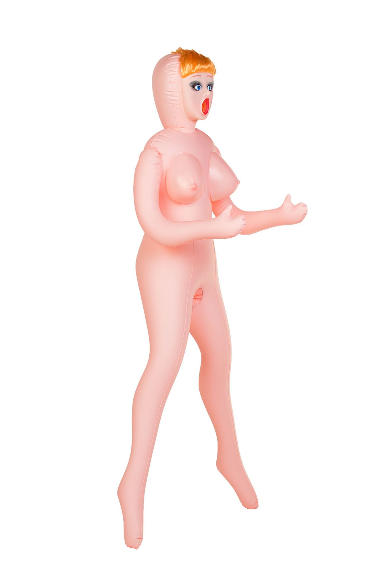 кукла надувная dolls-x by toyfa olivia, рыжая, с тремя отверстиями, кибер вставка: вагина-анус в Мурманске