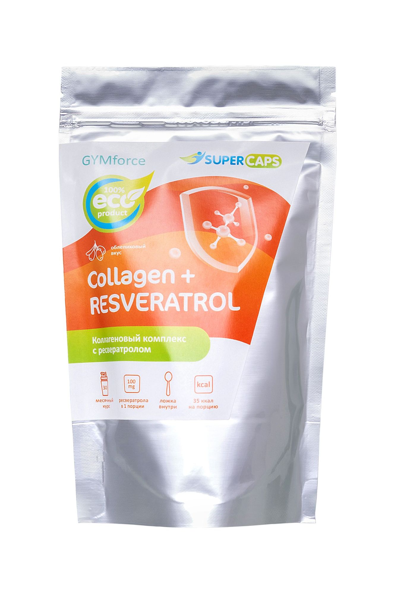 натуральный коллаген super caps, collagen с ресвератролом,150 г в Мурманске