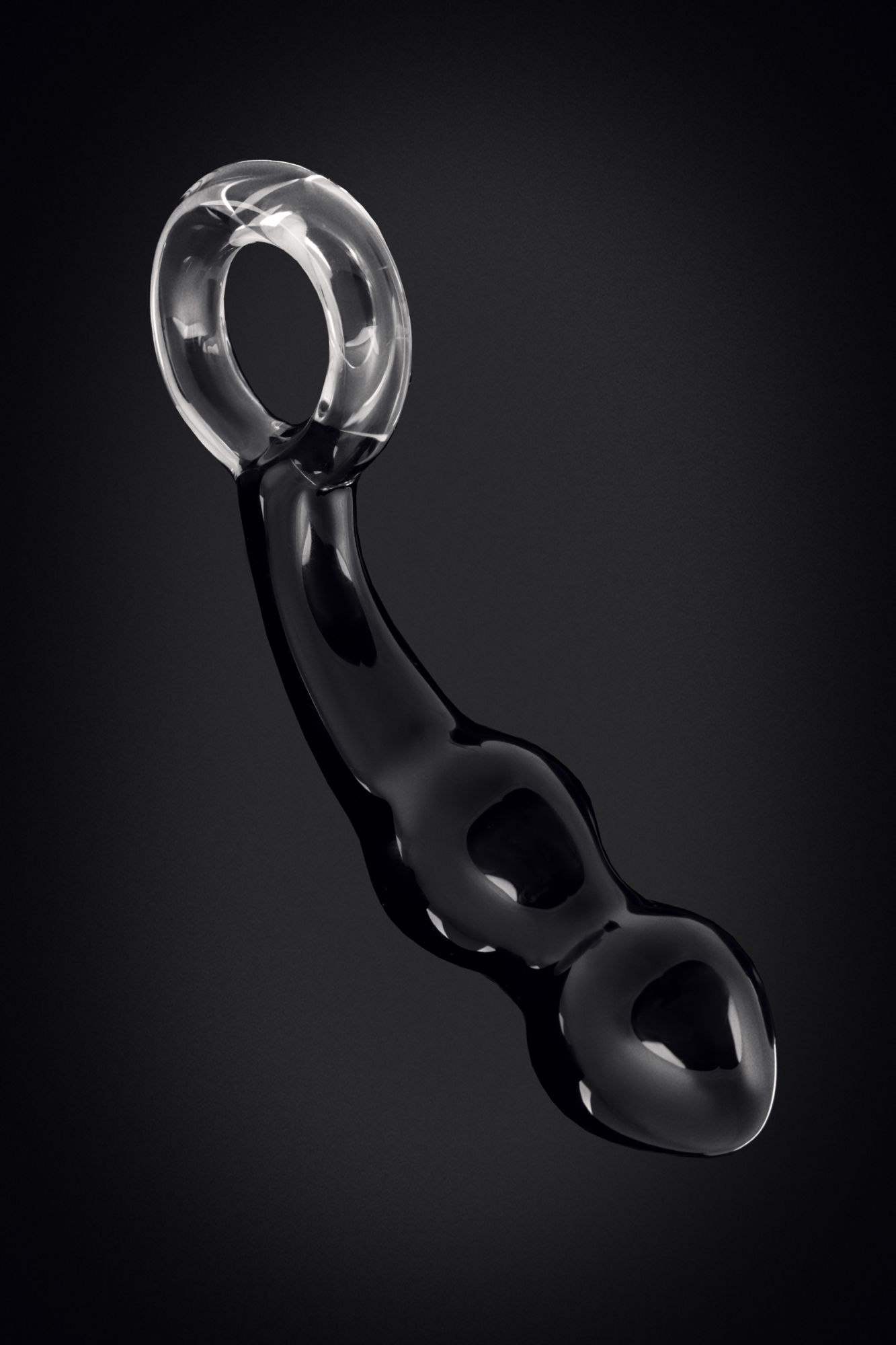 стимулятор простаты sexus glass, стекло, черный, 17 см в Мурманске