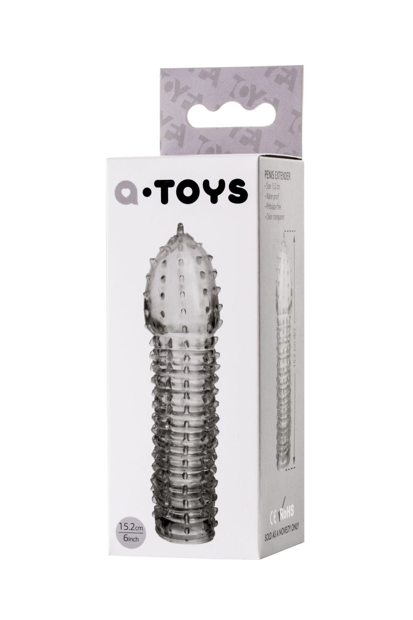 насадка на пенис toyfa  a-toys boyn, tpr, прозрачный, 15,2 см в Мурманске