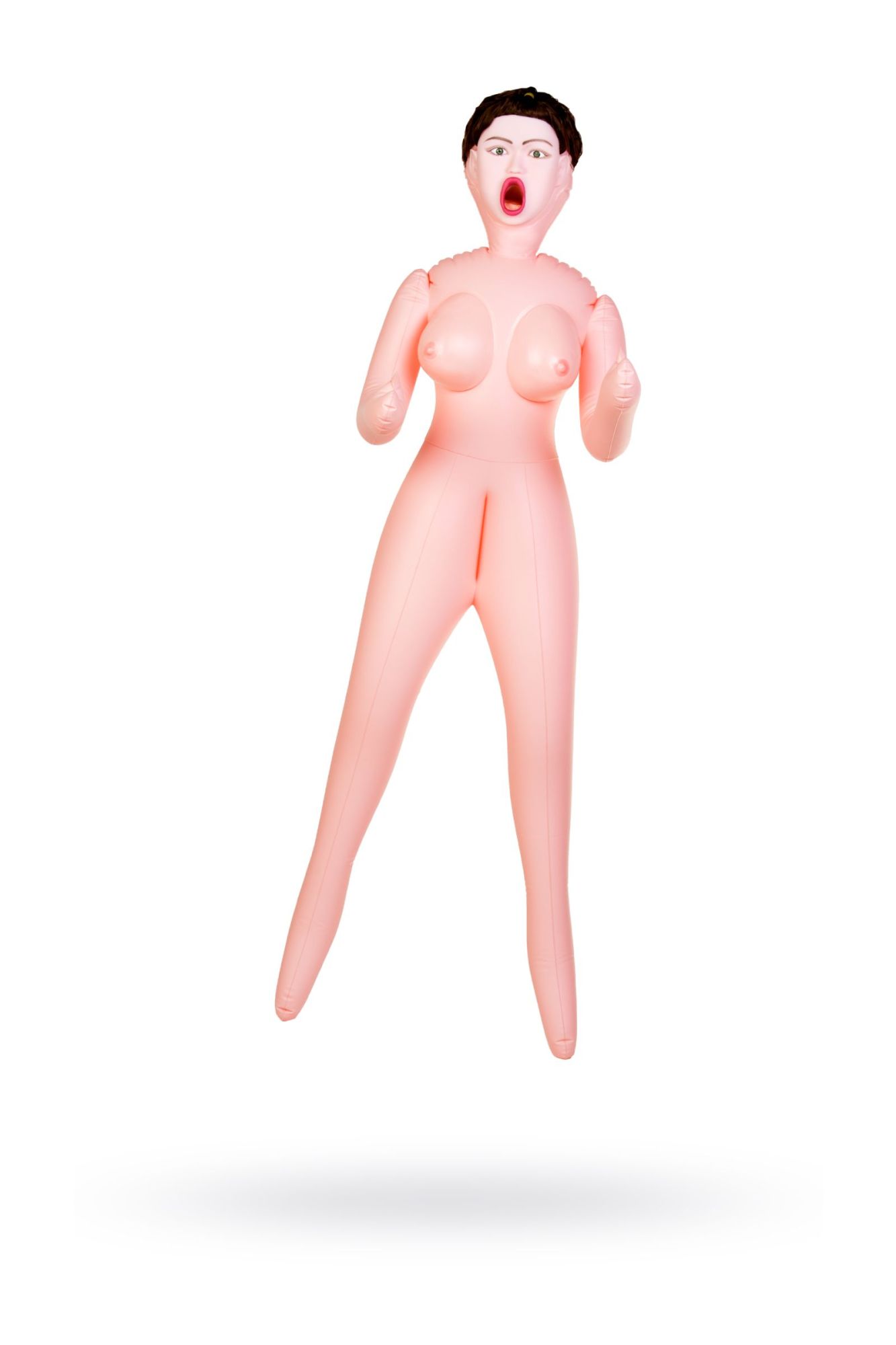 кукла надувная dolls-x by toyfa violet, брюнетка, с тремя отверстиями, кибер вставка: вагина в Мурманске