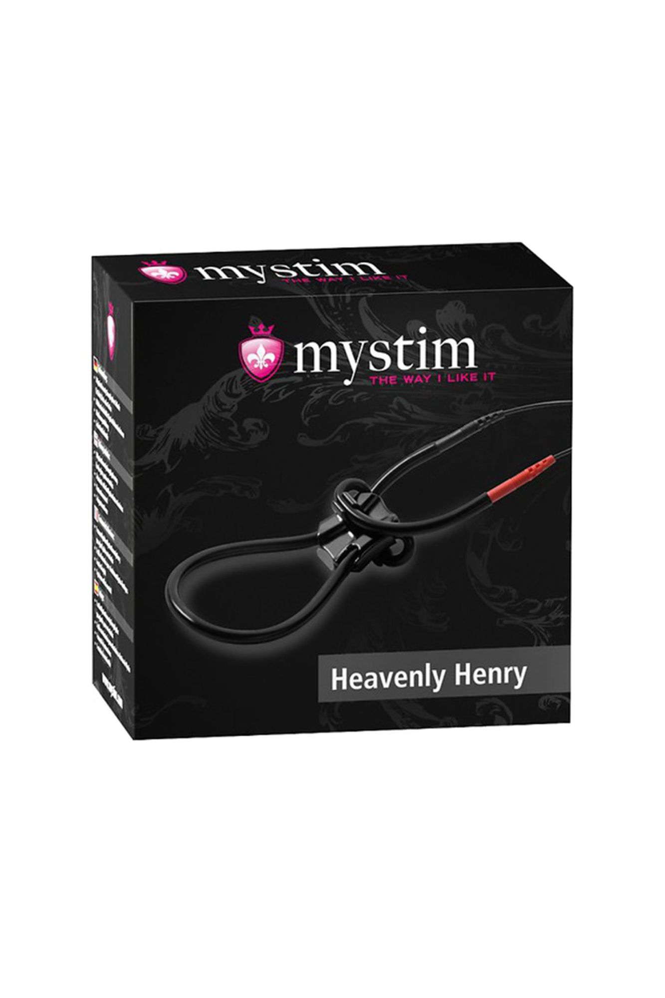 лассо для пениса mystim heavenly henry , электростимуляция, силикон, черный, 36 см в Мурманске