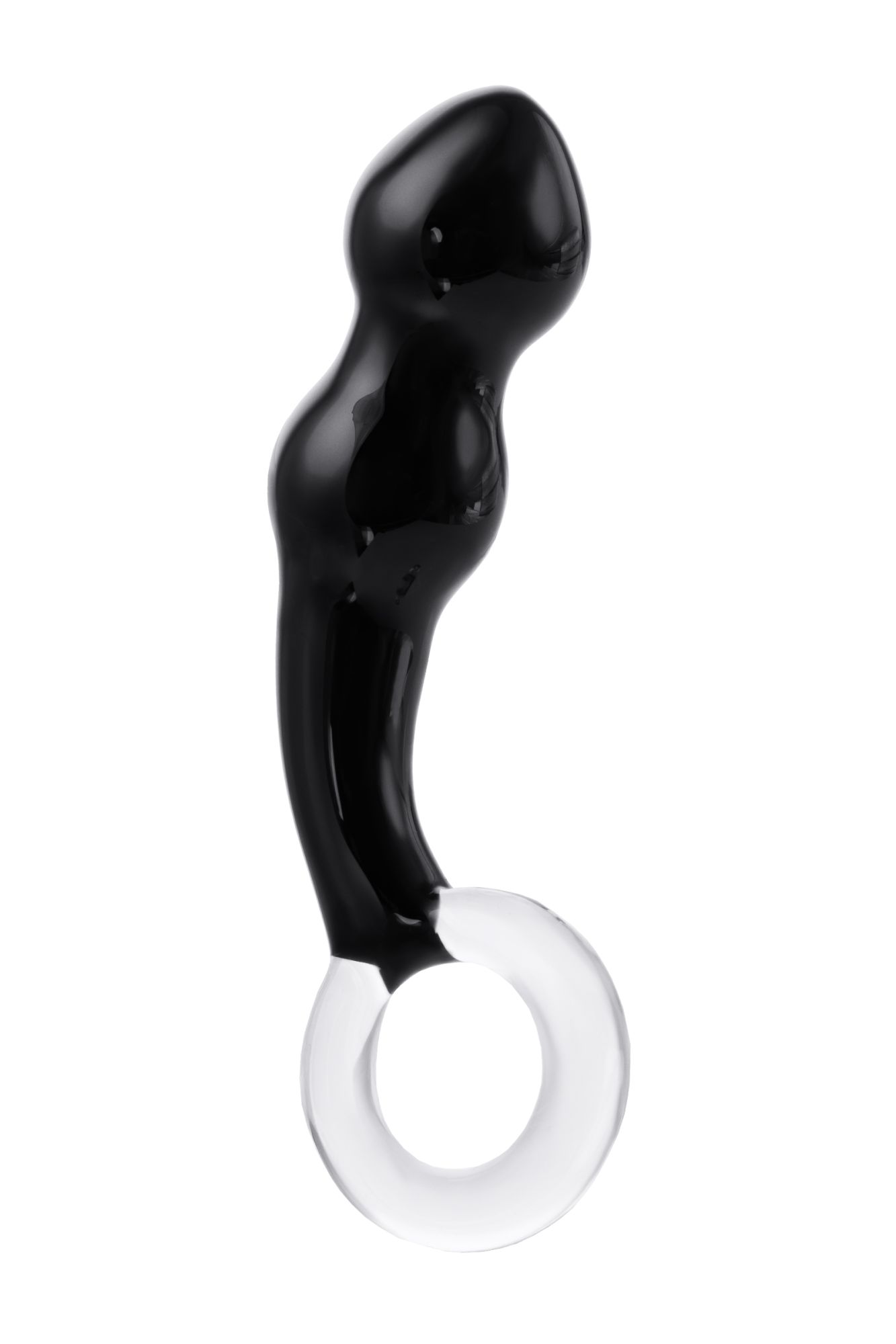 стимулятор простаты sexus glass, стекло, черный, 17 см в Мурманске