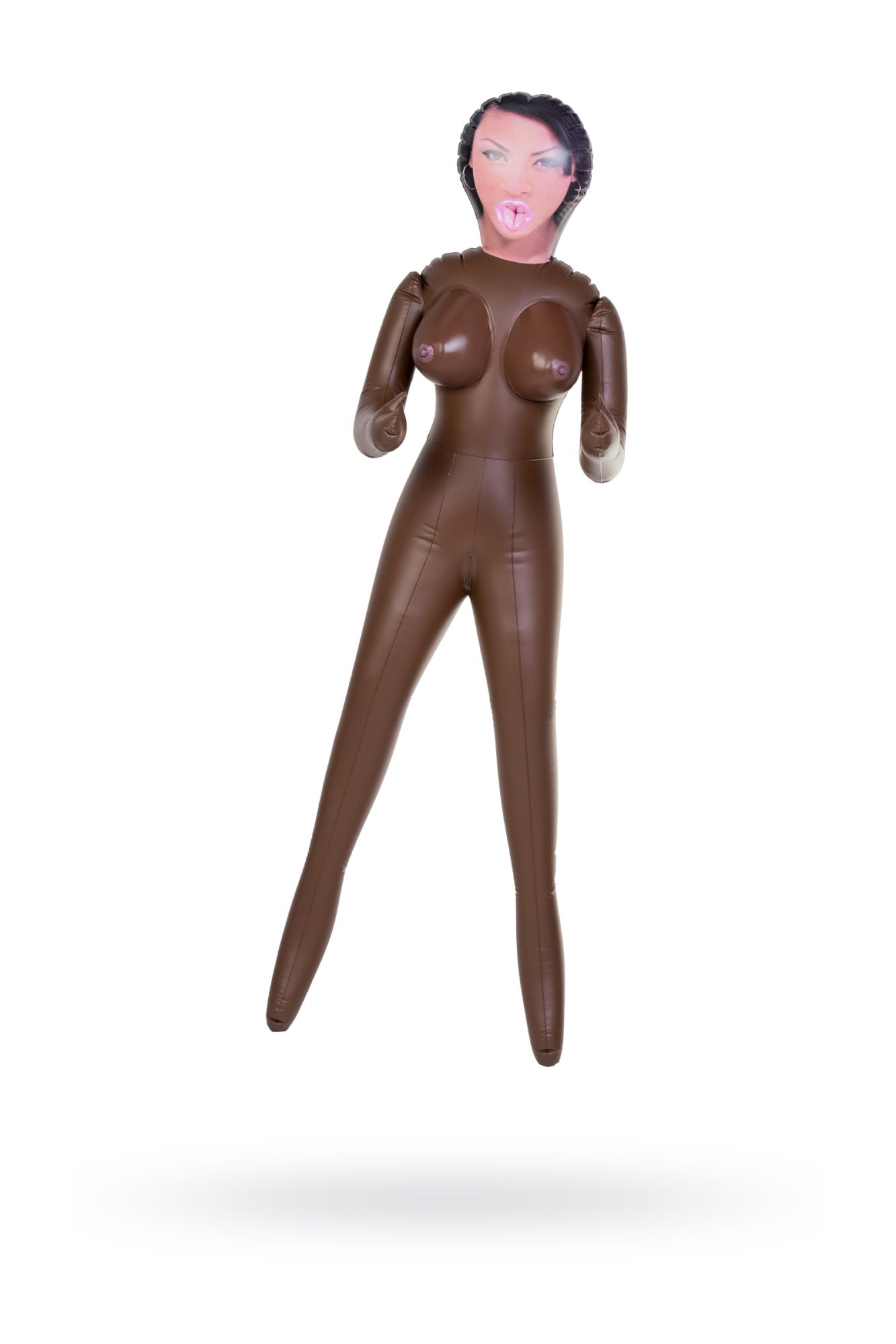кукла надувная dolls-x by toyfa michelle, негритянка, с тремя отверстиями, 160 см в Мурманске