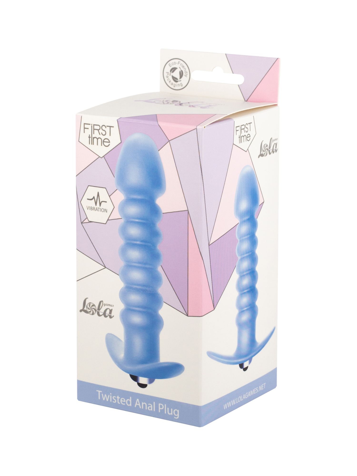 анальная пробка с вибрацией twisted anal plug blue (батарейки ааа) 5007-02lola в Мурманске